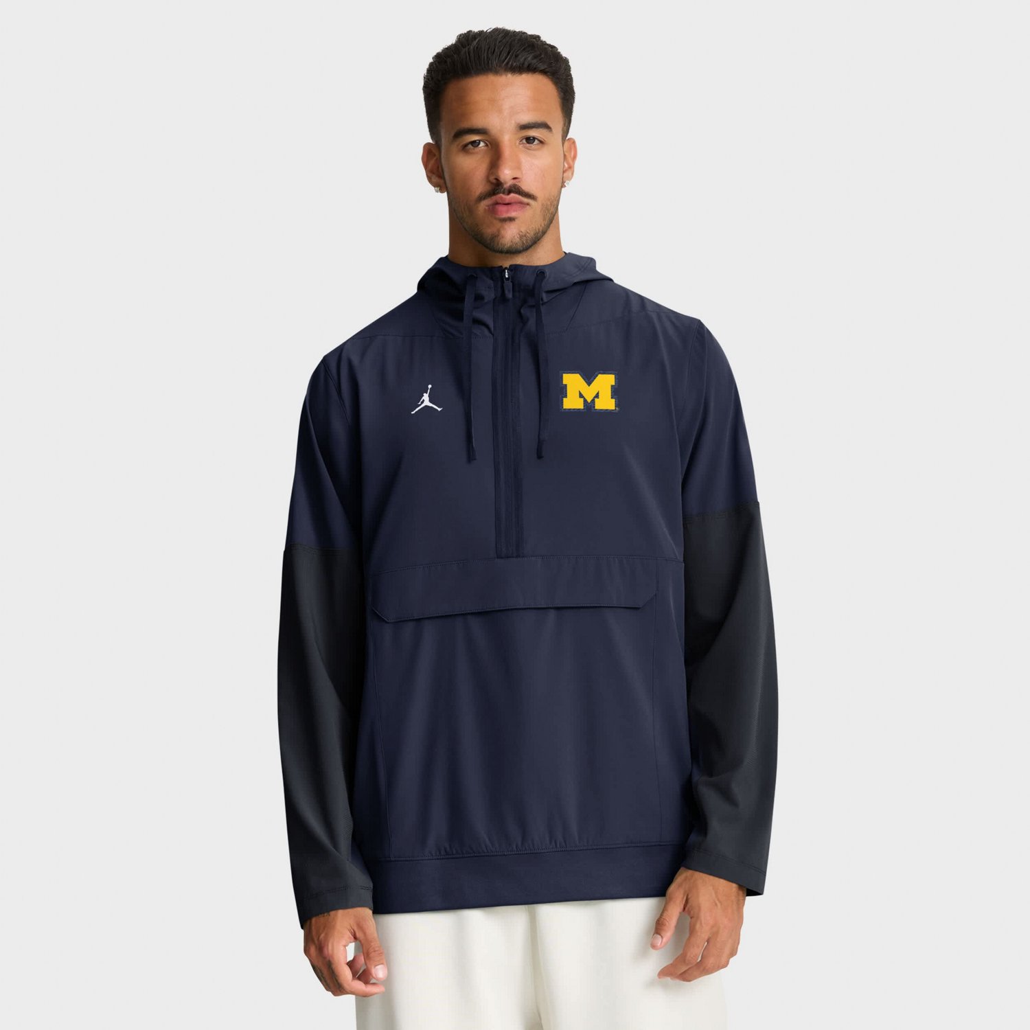 Nike Michigan Wolverines Anorak Half-Zip Hoodie Jacket