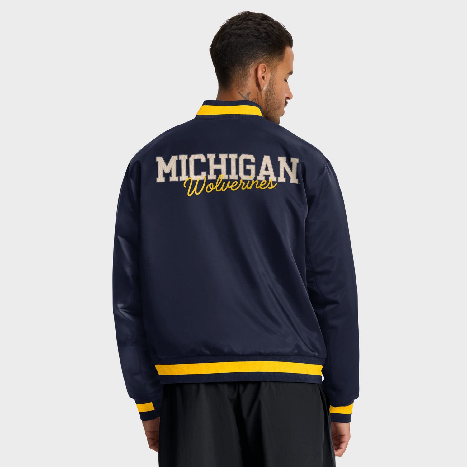 Nike Michigan Wolverines Legacy Full-Snap Bomber Jacket - view number 2