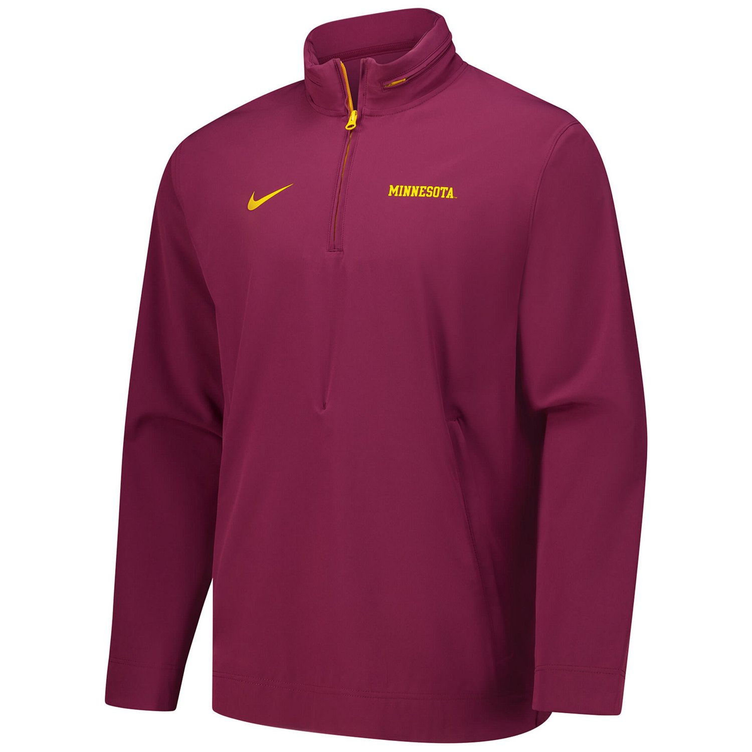 Nike Minnesota Golden Gophers 2024 Sideline Coach Quarter-Zip Hoodie Jacket - view number 2