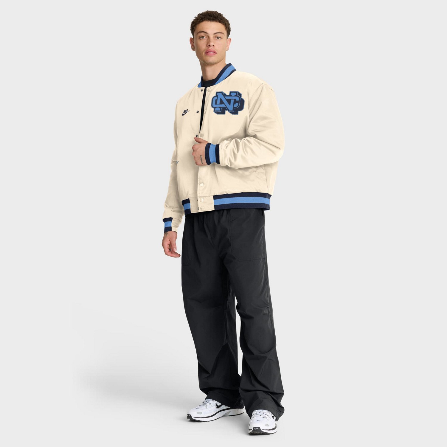 Nike North Carolina Tar Heels Legacy Full-Snap Bomber Jacket - view number 3