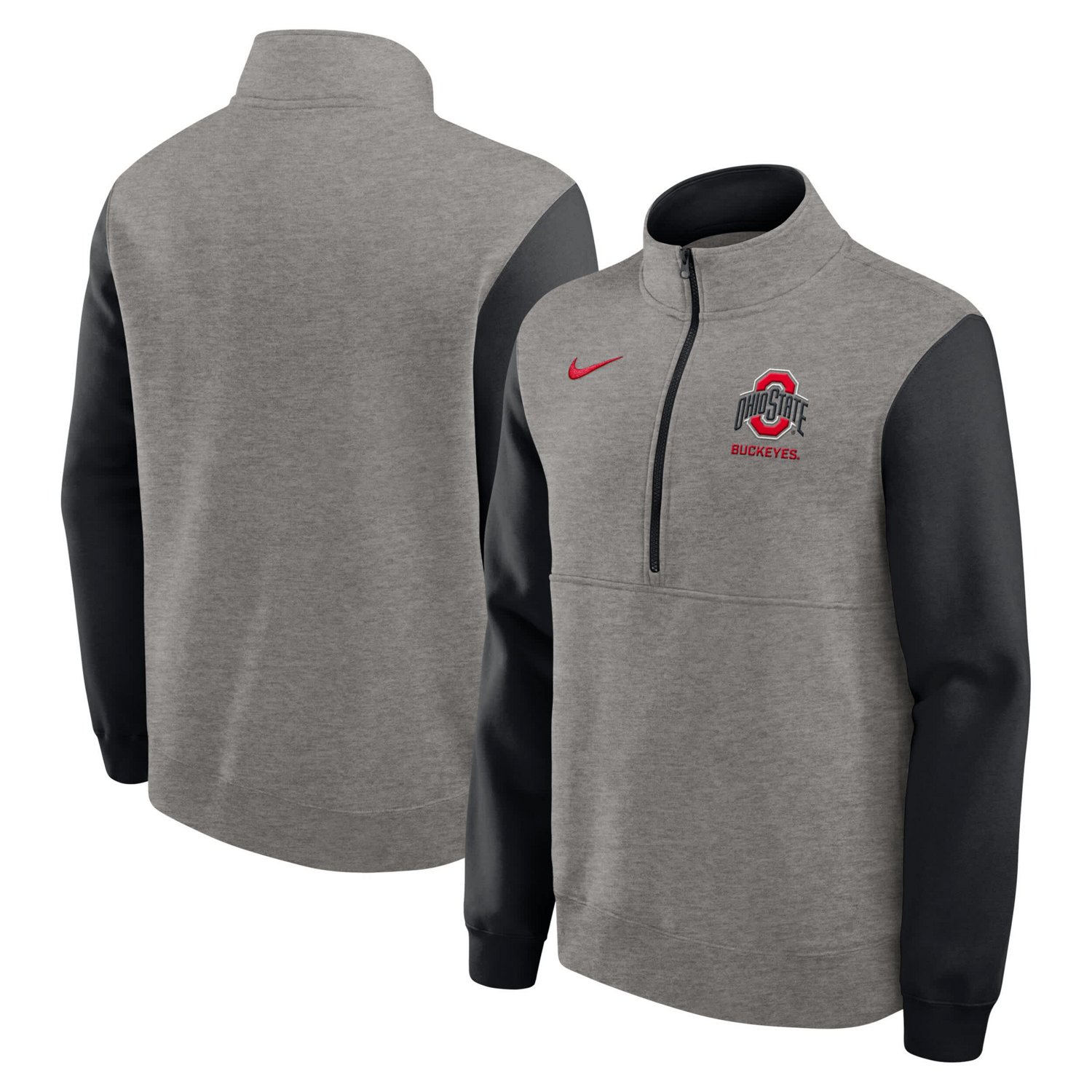 Nike Ohio State Buckeyes Club Fleece Half-Zip Pullover | Academy