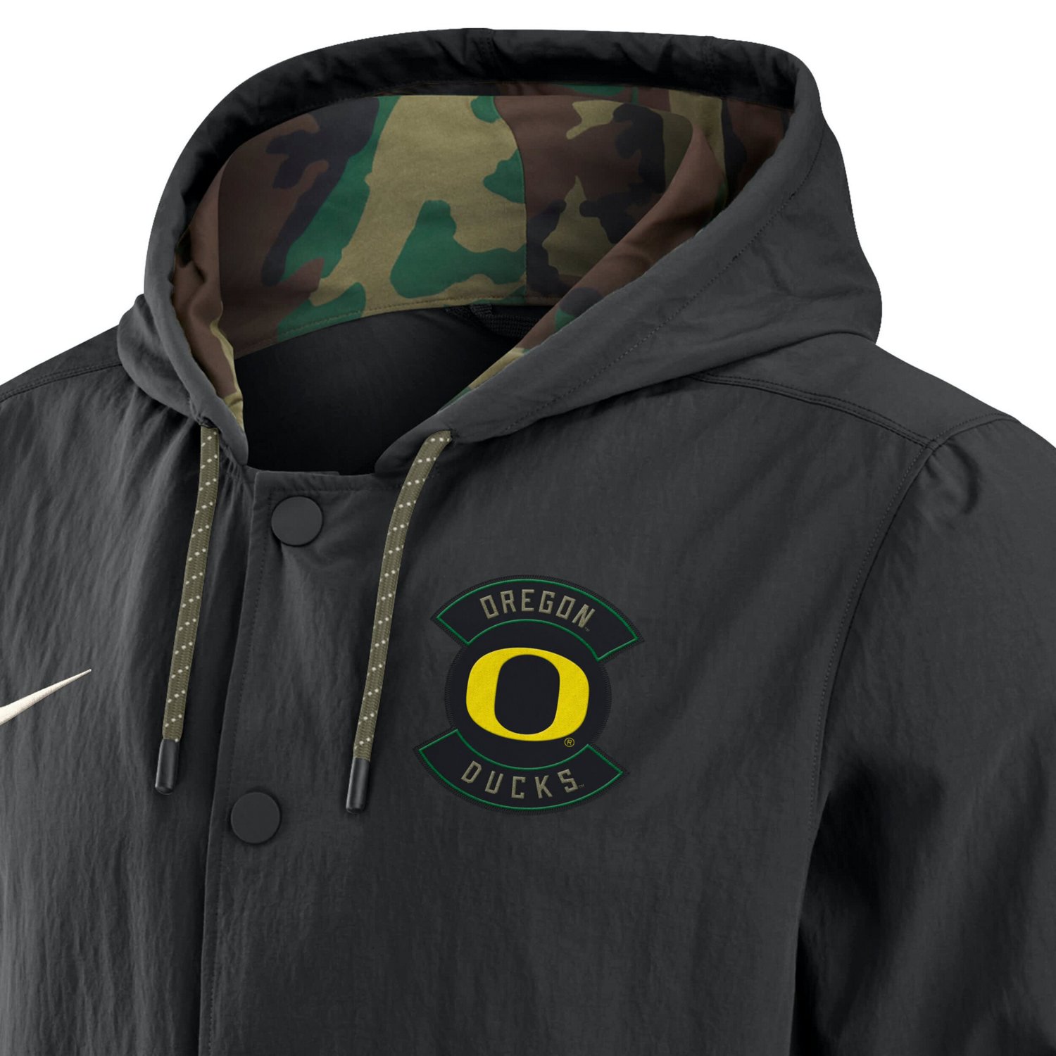 Nike Oregon Ducks 2025 NCAA Military Appreciation Full-Snap Jacket - view number 4