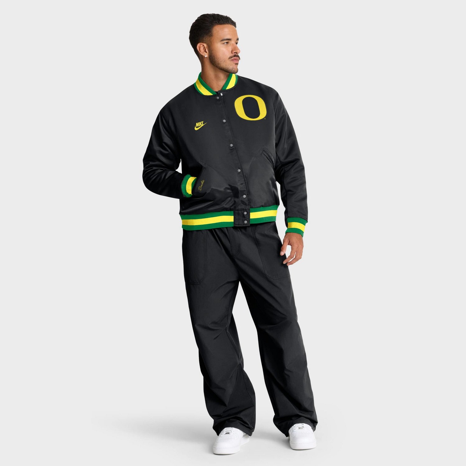 Nike Oregon Ducks Legacy Full-Snap Bomber Jacket - view number 3