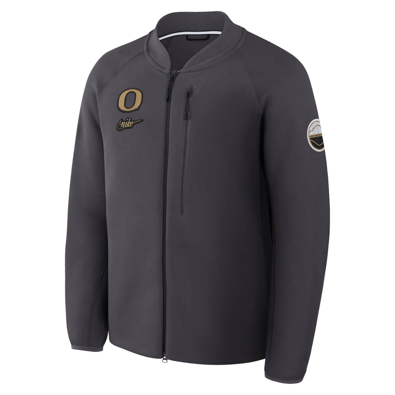 Nike Oregon Ducks Shoe Duck Tech Fleece Full-Zip Jacket - view number 2