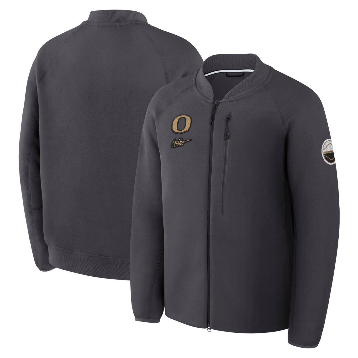 Nike Oregon Ducks Shoe Duck Tech Fleece Full-Zip Jacket