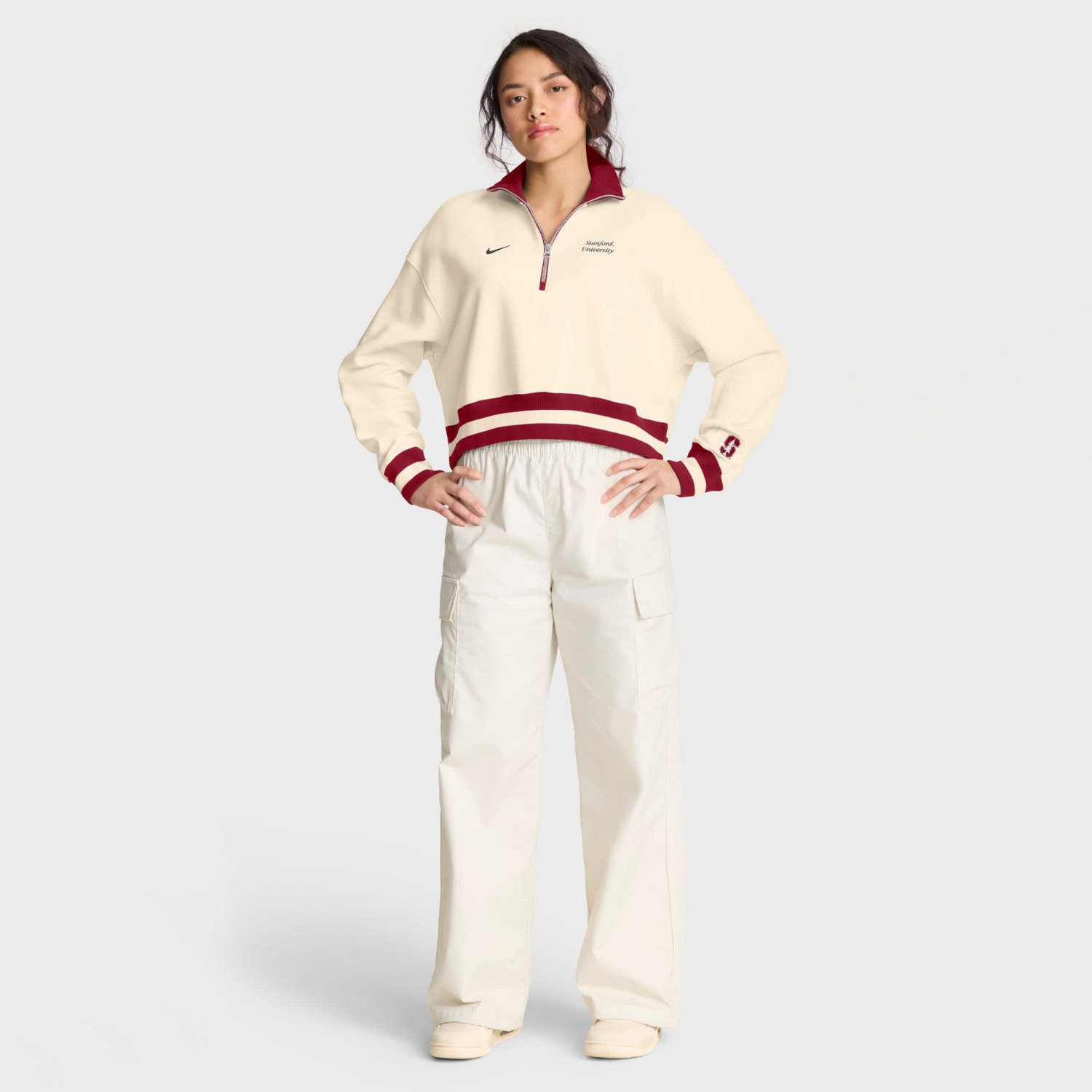 Nike Stanford Cardinal Legacy Half-Zip Sweatshirt - view number 3