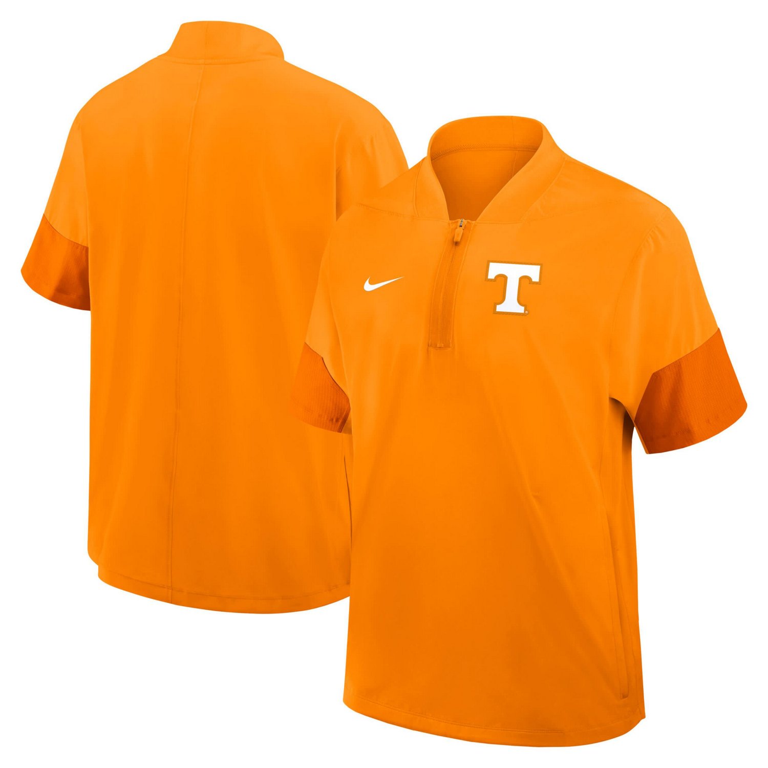 Nike Tennessee Tennessee Volunteers 2025 Sideline Short Sleeve Quarter-Zip Coach Jacket                                         