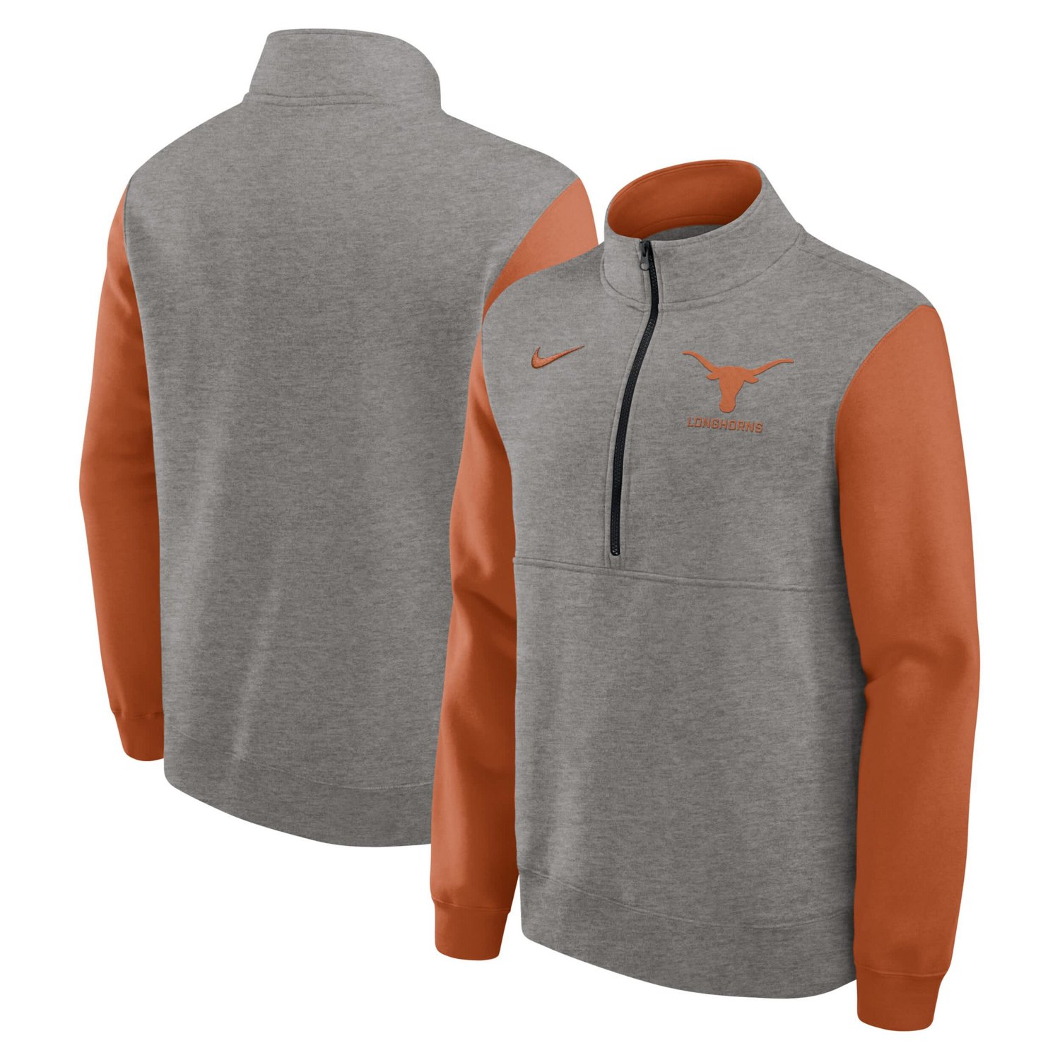 Nike Texas Texas Longhorns Club Fleece Half-Zip Pullover - view number 1