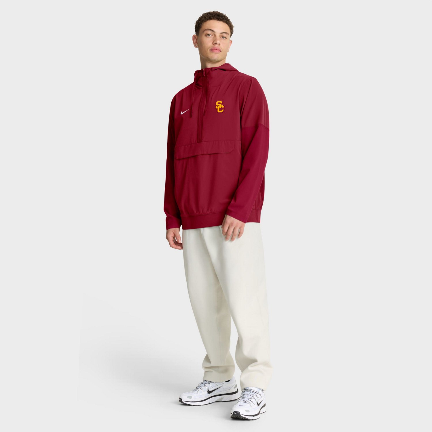 Nike USC Trojans Anorak Half-Zip Hoodie Jacket - view number 3
