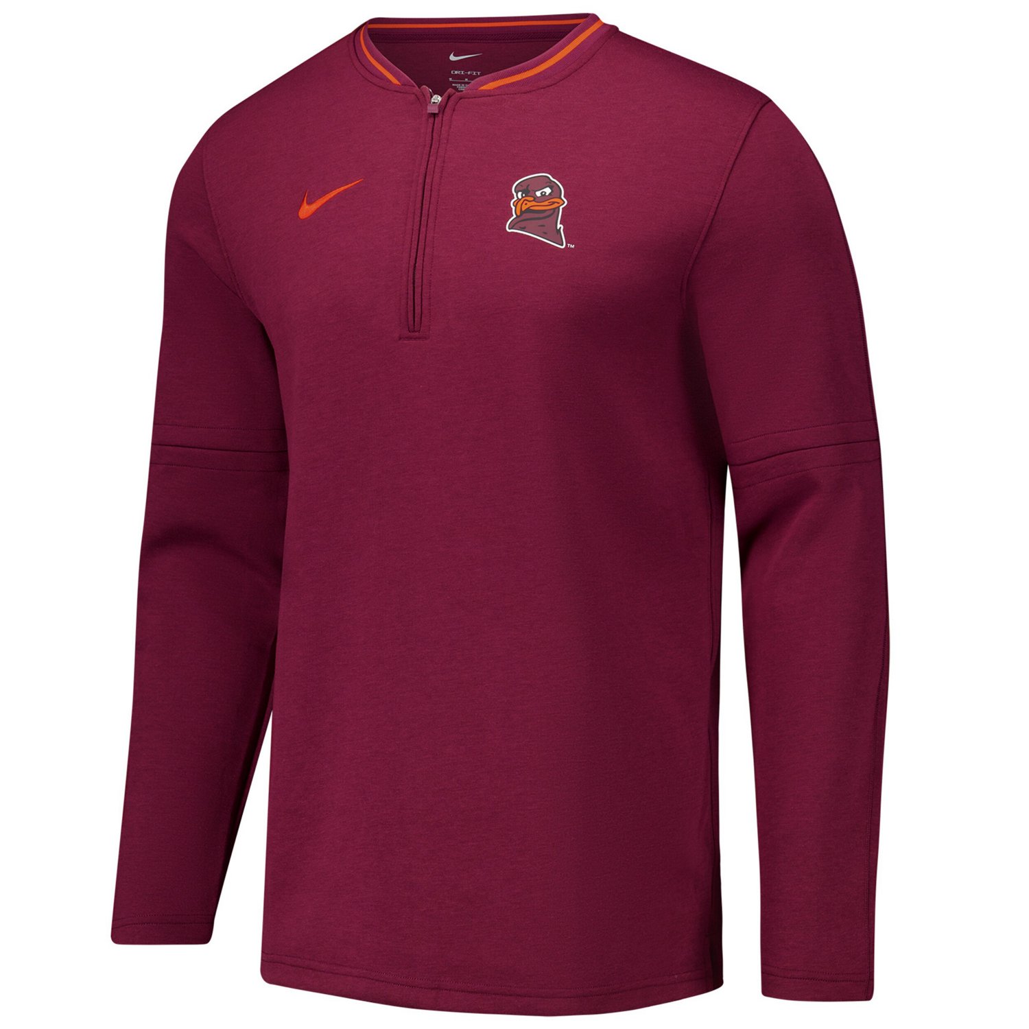 Nike Virginia Tech Hokies Coaches Quarter-Zip Jacket - view number 2
