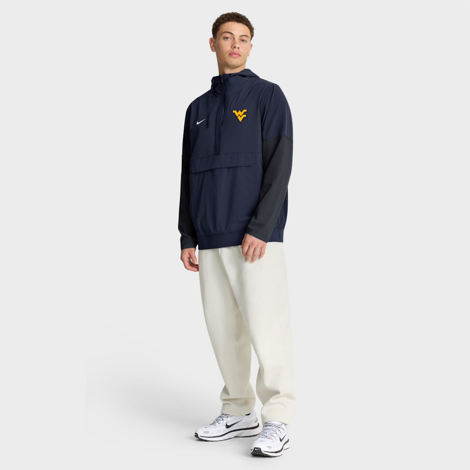 Nike West Virginia Mountaineers Anorak Half-Zip Hoodie Jacket - view number 3