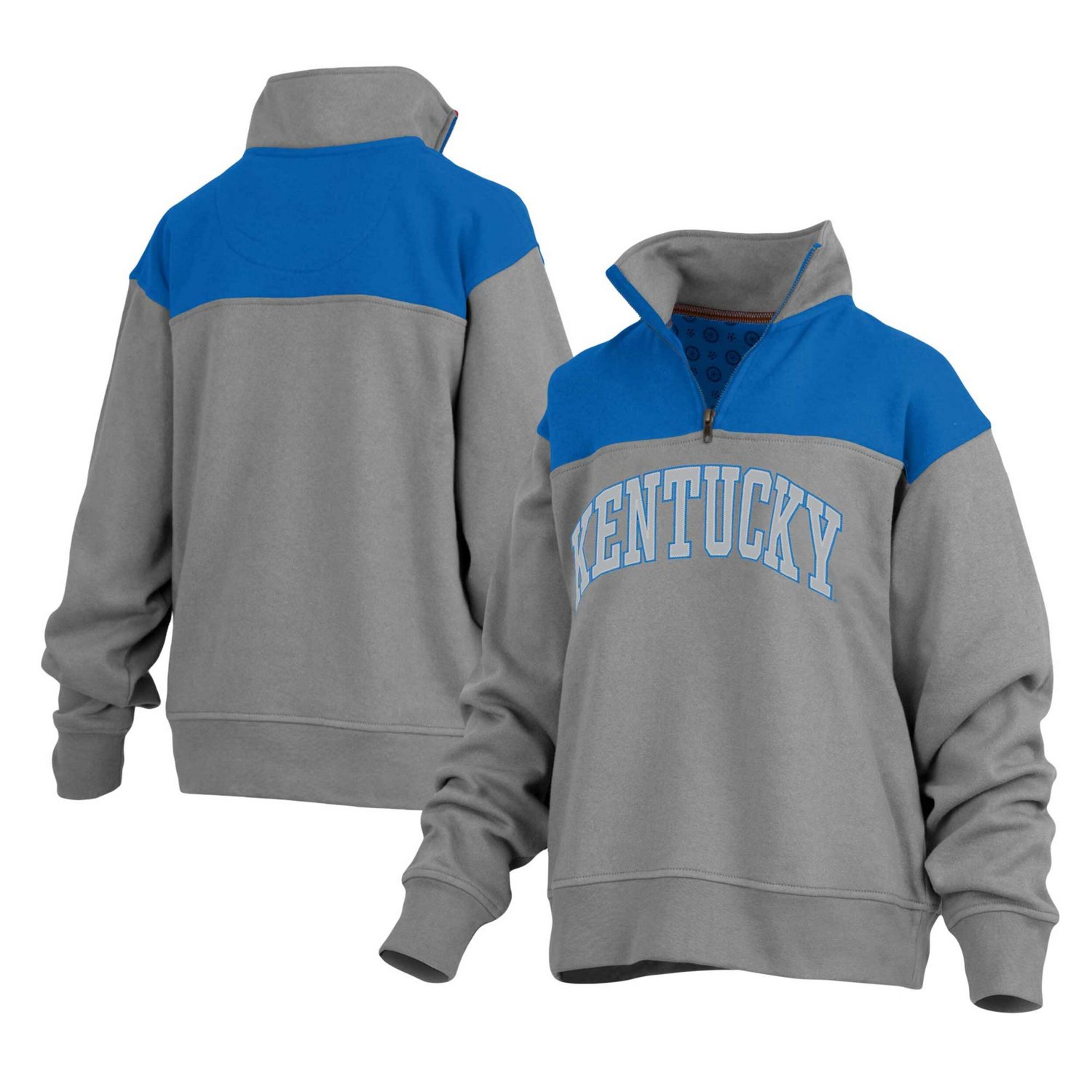 Pressbox Kentucky Wildcats Avon Fleece Quarter-Zip Jacket - view number 1