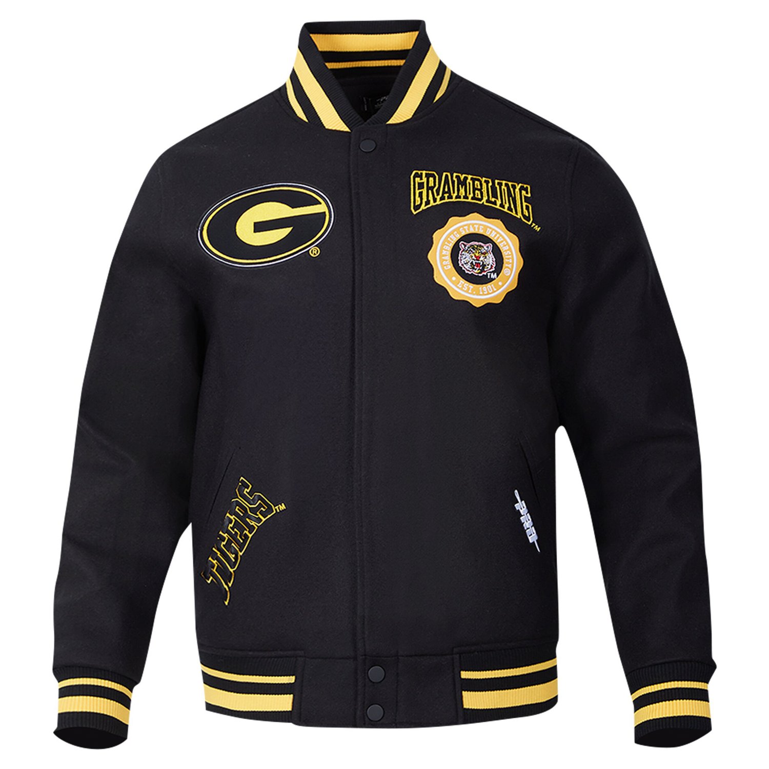 Pro Standard Grambling Tigers Crest Wool Full-Zip Jacket - view number 4