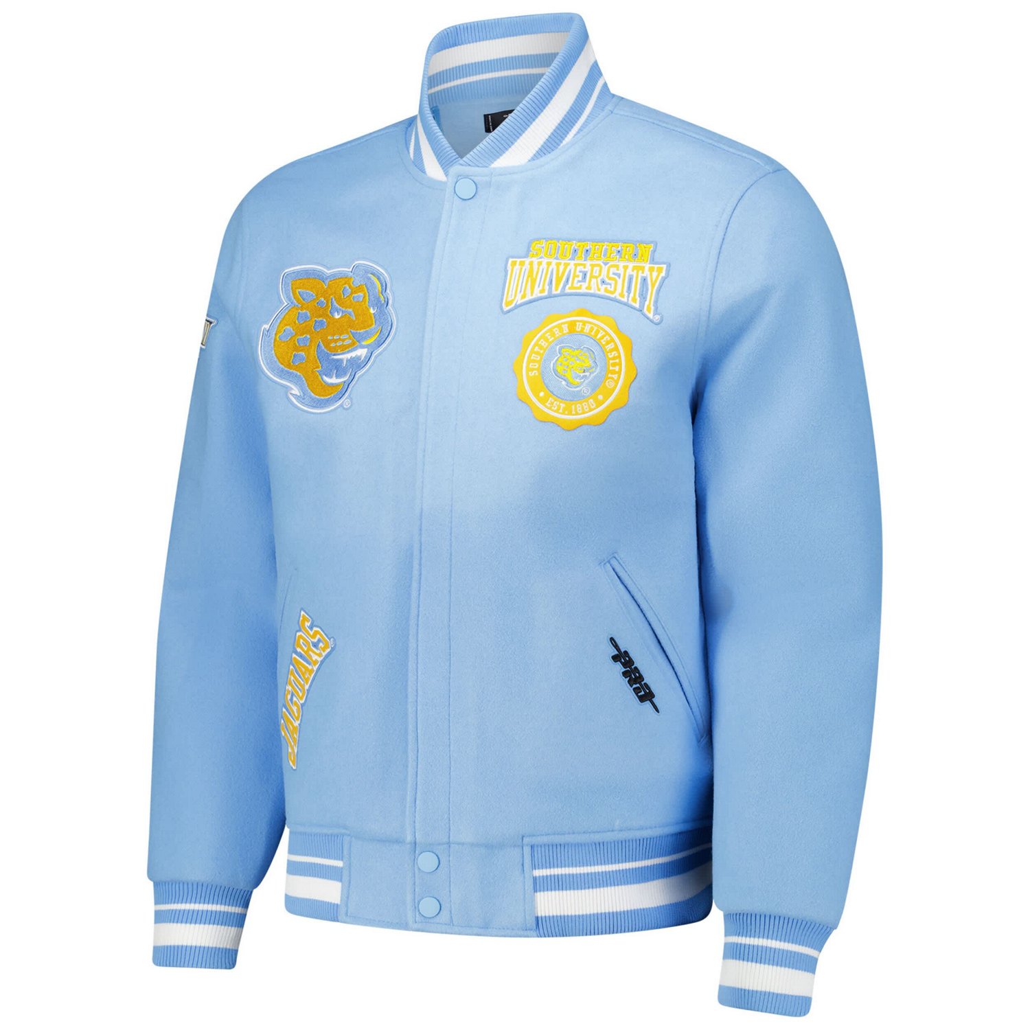 Pro Standard Light Southern University Jaguars Crest Wool Full-Zip Jacket - view number 2