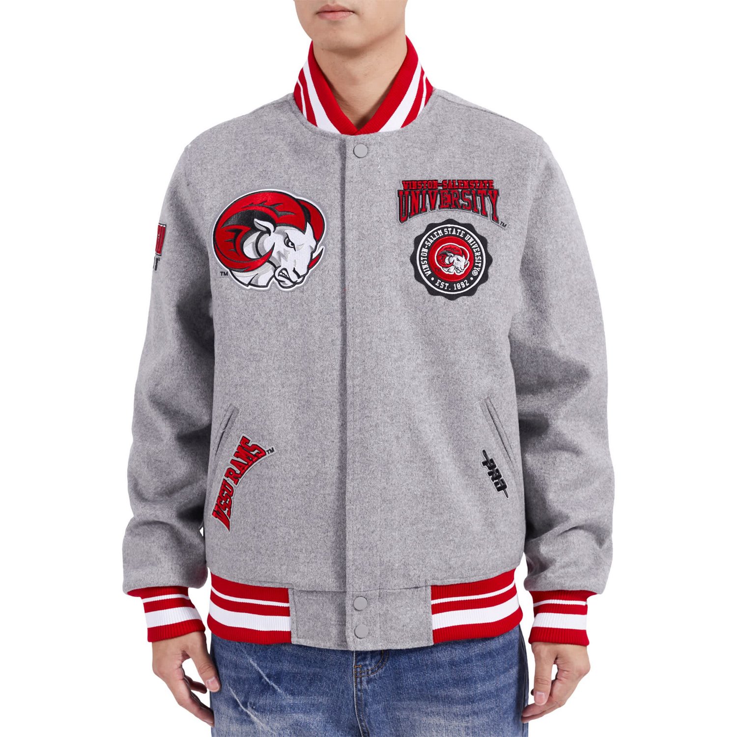 Pro Standard Winston-Salem State Rams Crest Full-Zip Jacket - view number 2