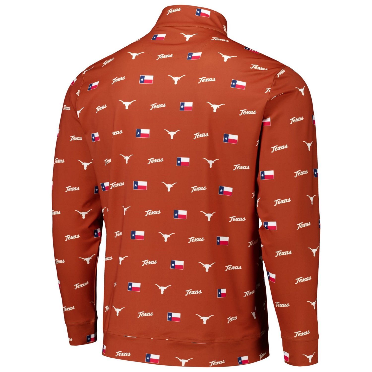Texas Longhorns Icons Tri-Blend Half-Zip Jacket