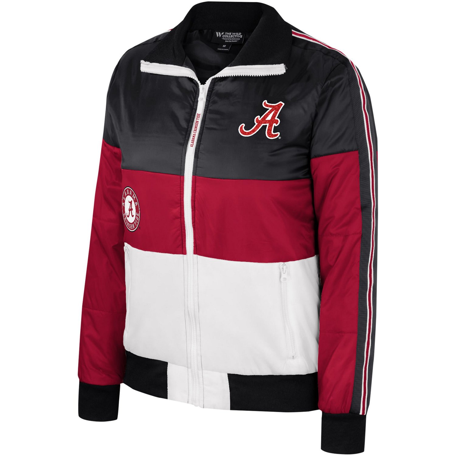 The Wild Collective Alabama Tide Color-Block Puffer Full-Zip Jacket - view number 2