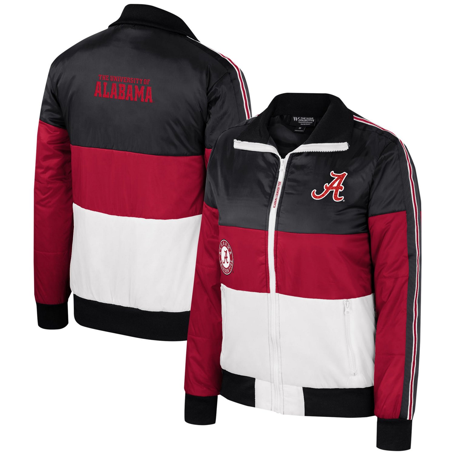 The Wild Collective Alabama Tide Color-Block Puffer Full-Zip Jacket - view number 1