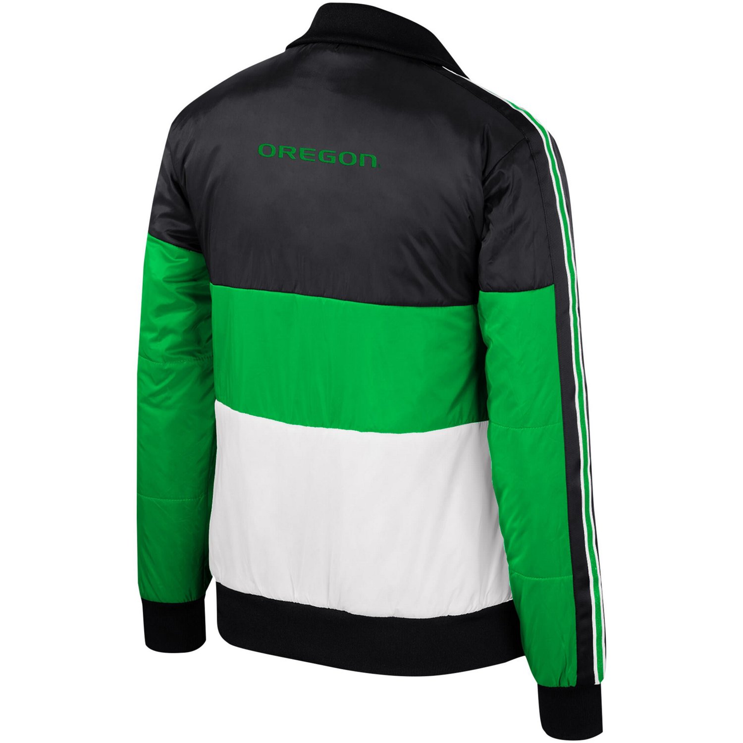 The Wild Collective Oregon Ducks Color-Block Puffer Full-Zip Jacket - view number 3
