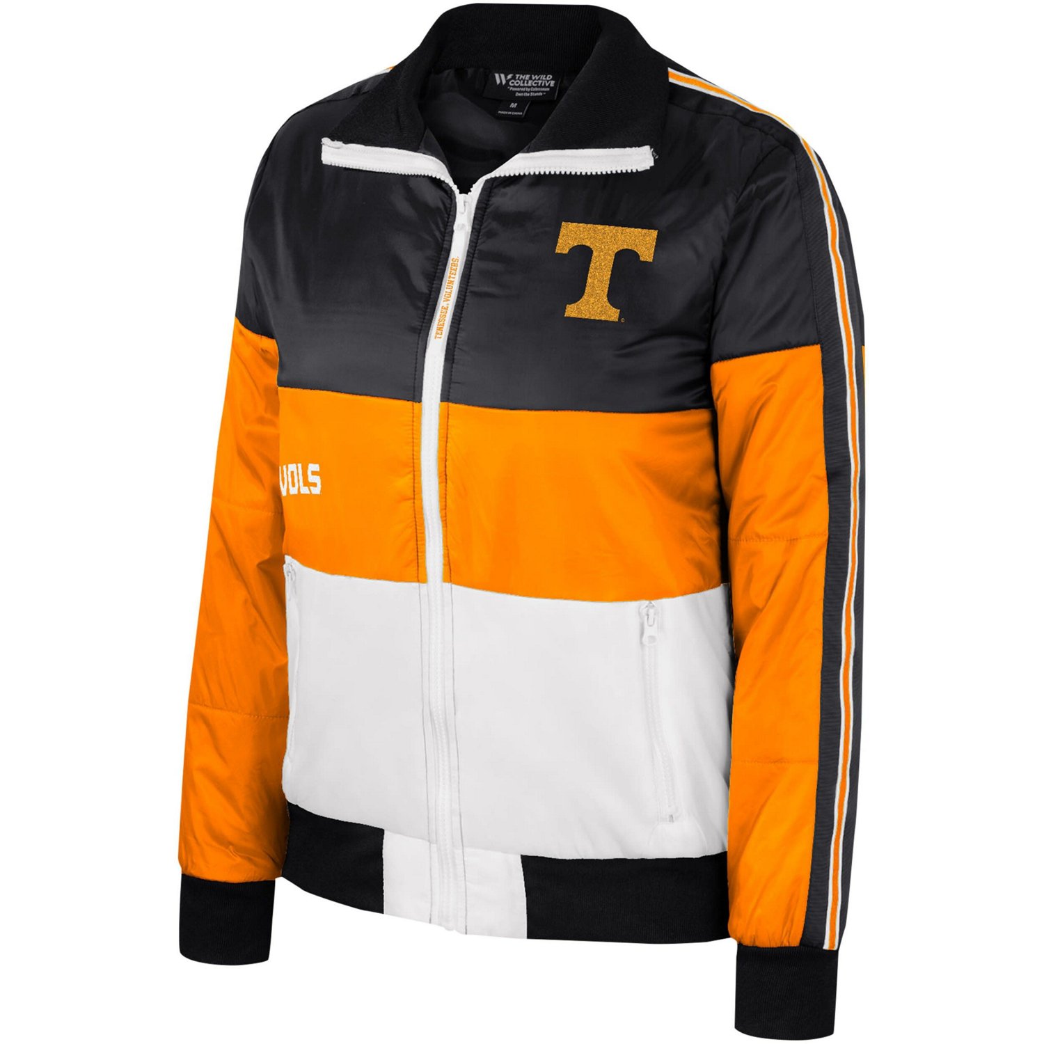 The Wild Collective Tennessee Tennessee Volunteers Color-Block Puffer Full-Zip Jacket - view number 2