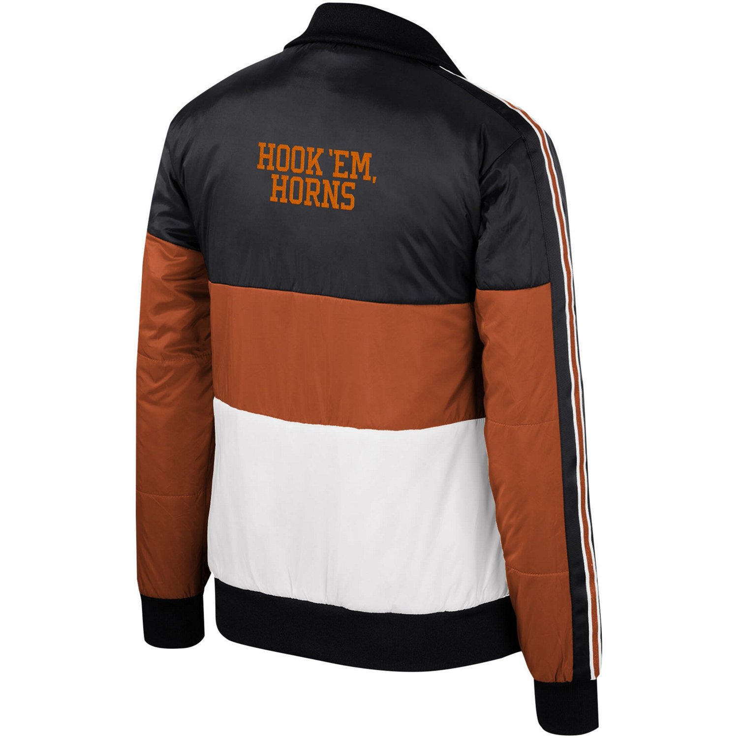 The Wild Collective Texas Texas Longhorns Color-Block Puffer Full-Zip Jacket - view number 3