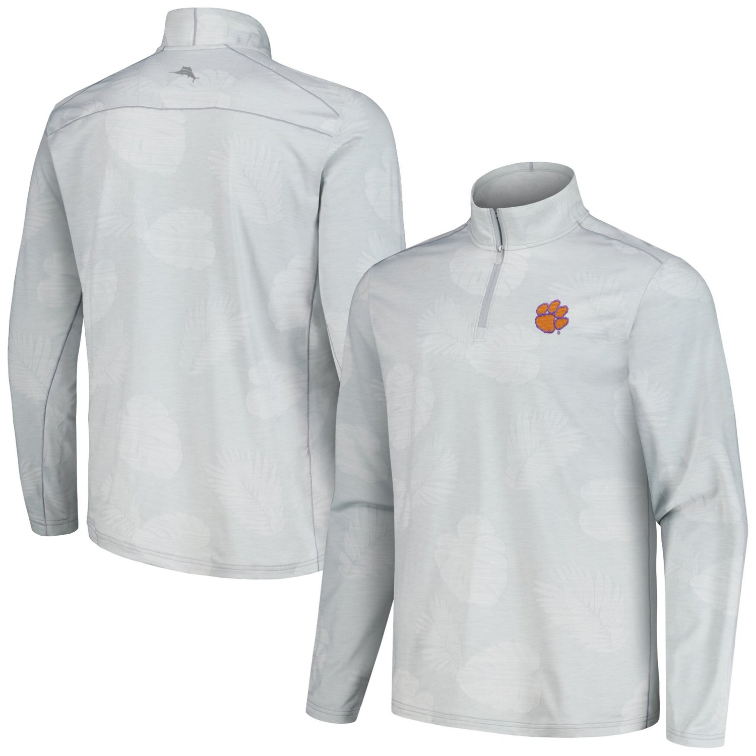 Tommy Bahama Clemson Tigers Delray Frond IslandZone Half-Zip Jacket                                                              - view number 1
