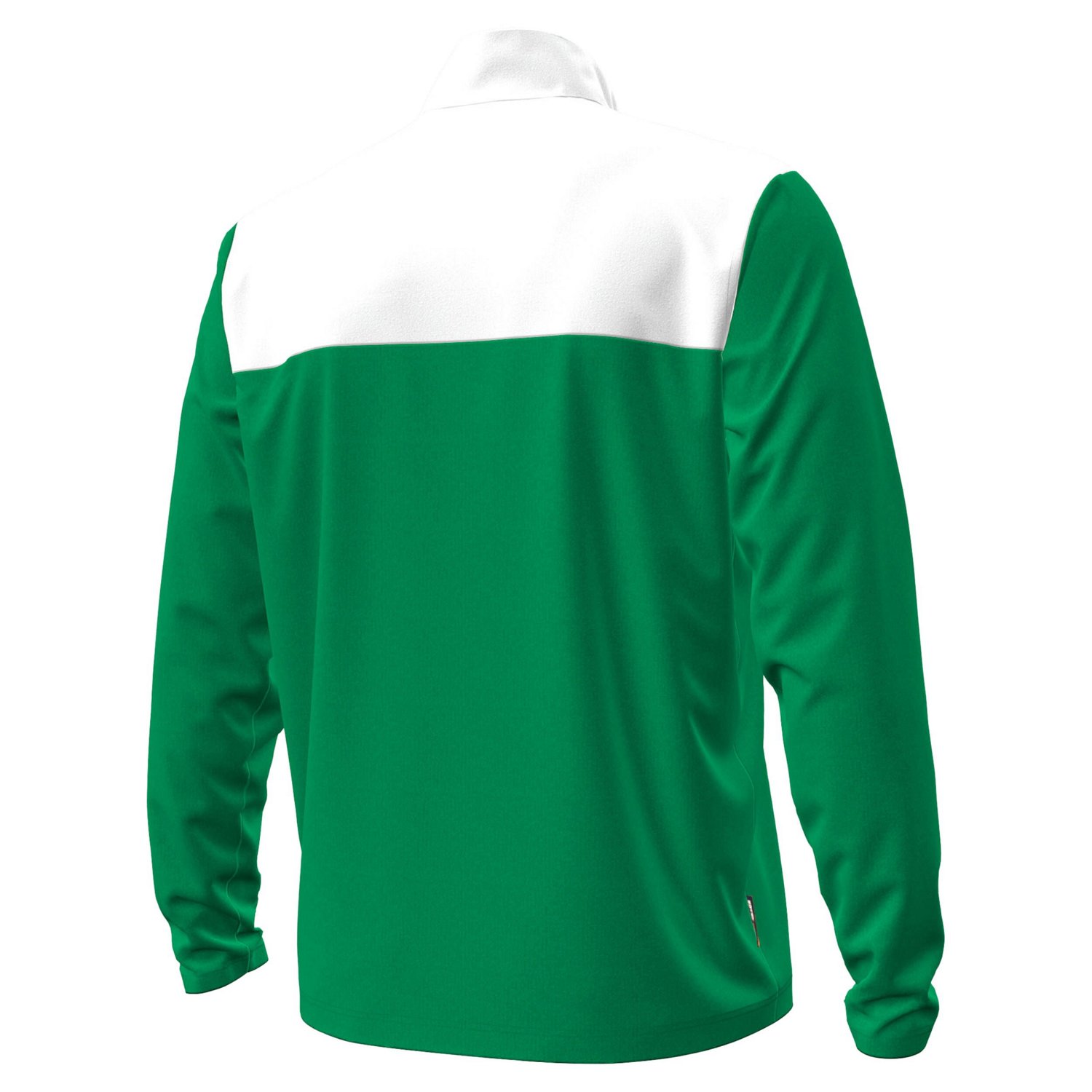 Under Armour Navy Notre Dame Fighting Irish Green Blocked Quarter-Zip Pullover - view number 3