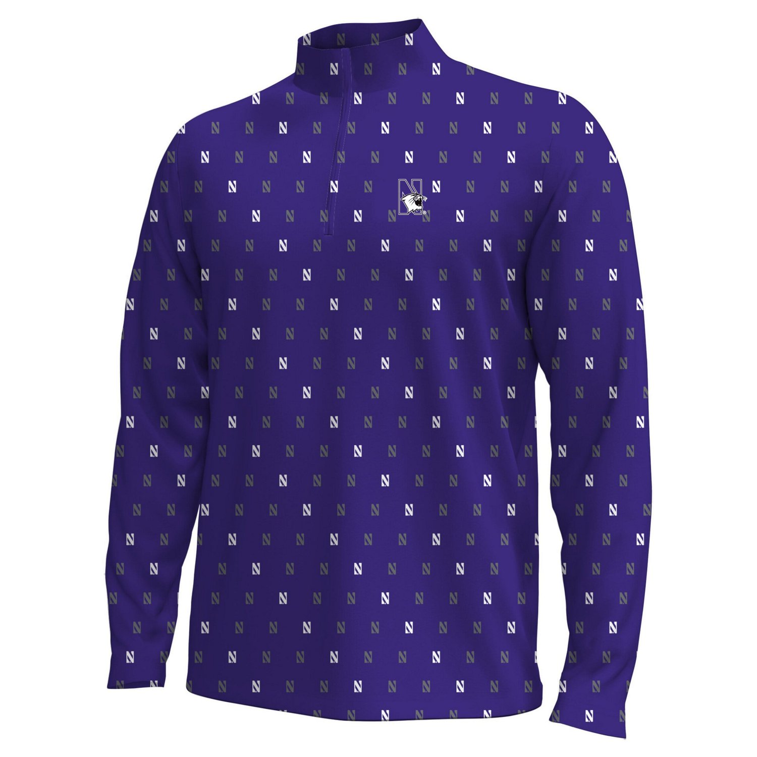Under Armour Northwestern Wildcats Gameday Armourfuse Half-Zip Top - view number 2
