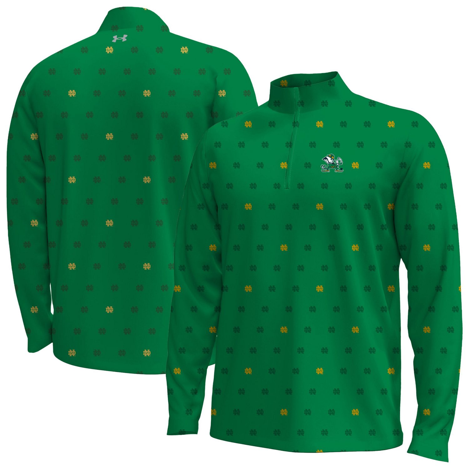 Under Armour Notre Dame Fighting Irish Gameday Armourfuse Half-Zip Top - view number 1