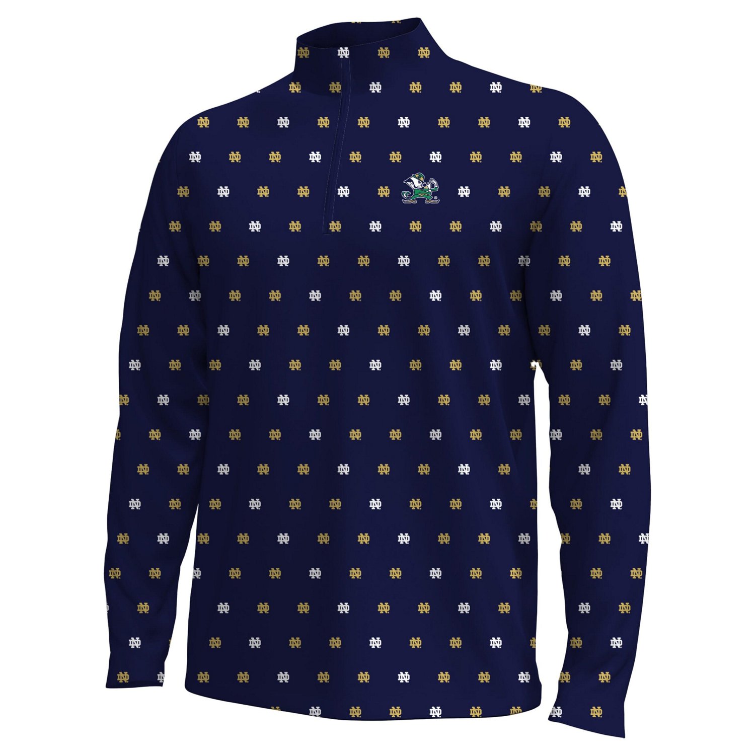 Under Armour Notre Dame Fighting Irish Gameday Armourfuse Half-Zip Top - view number 2