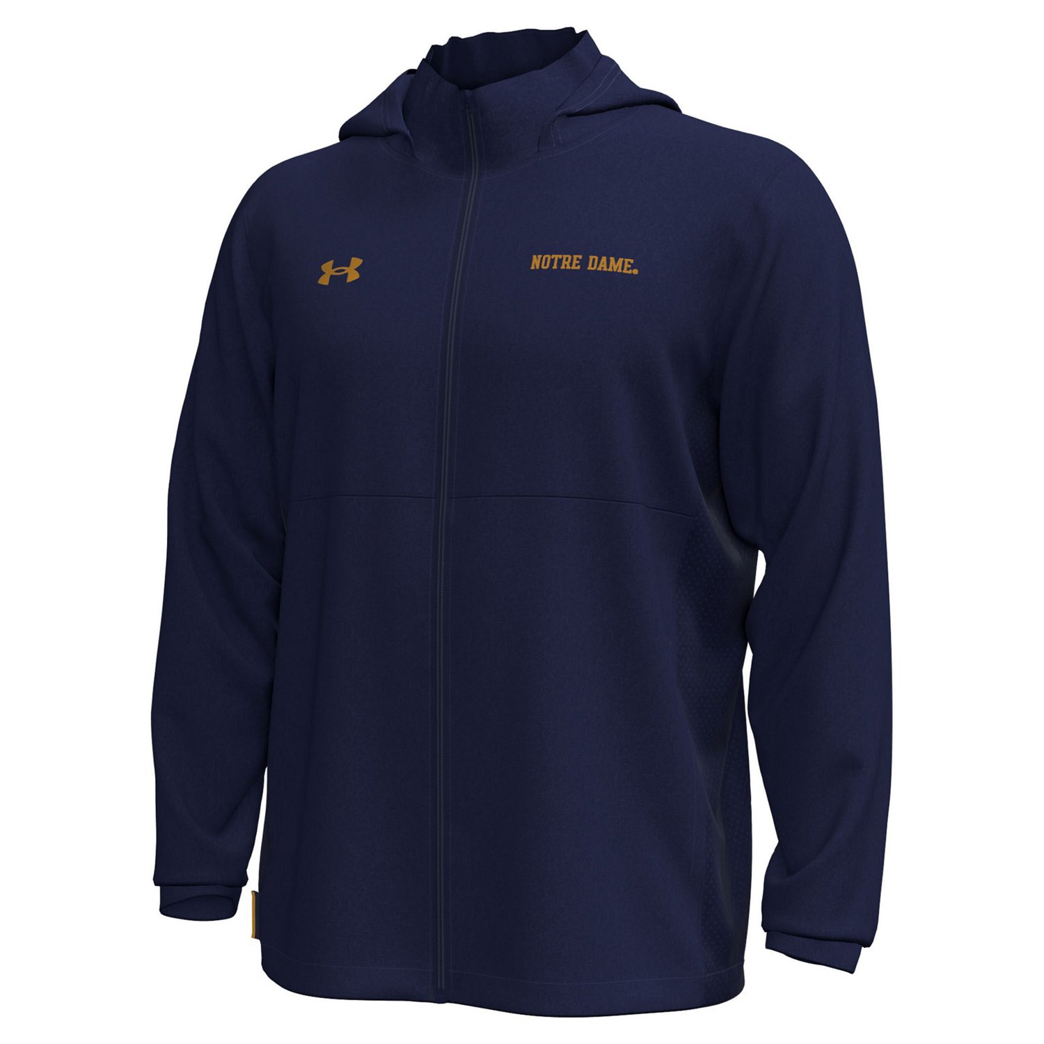 Under Armour Notre Dame Fighting Irish Rival Stretch Woven Full-Zip Hoodie Jacket - view number 2