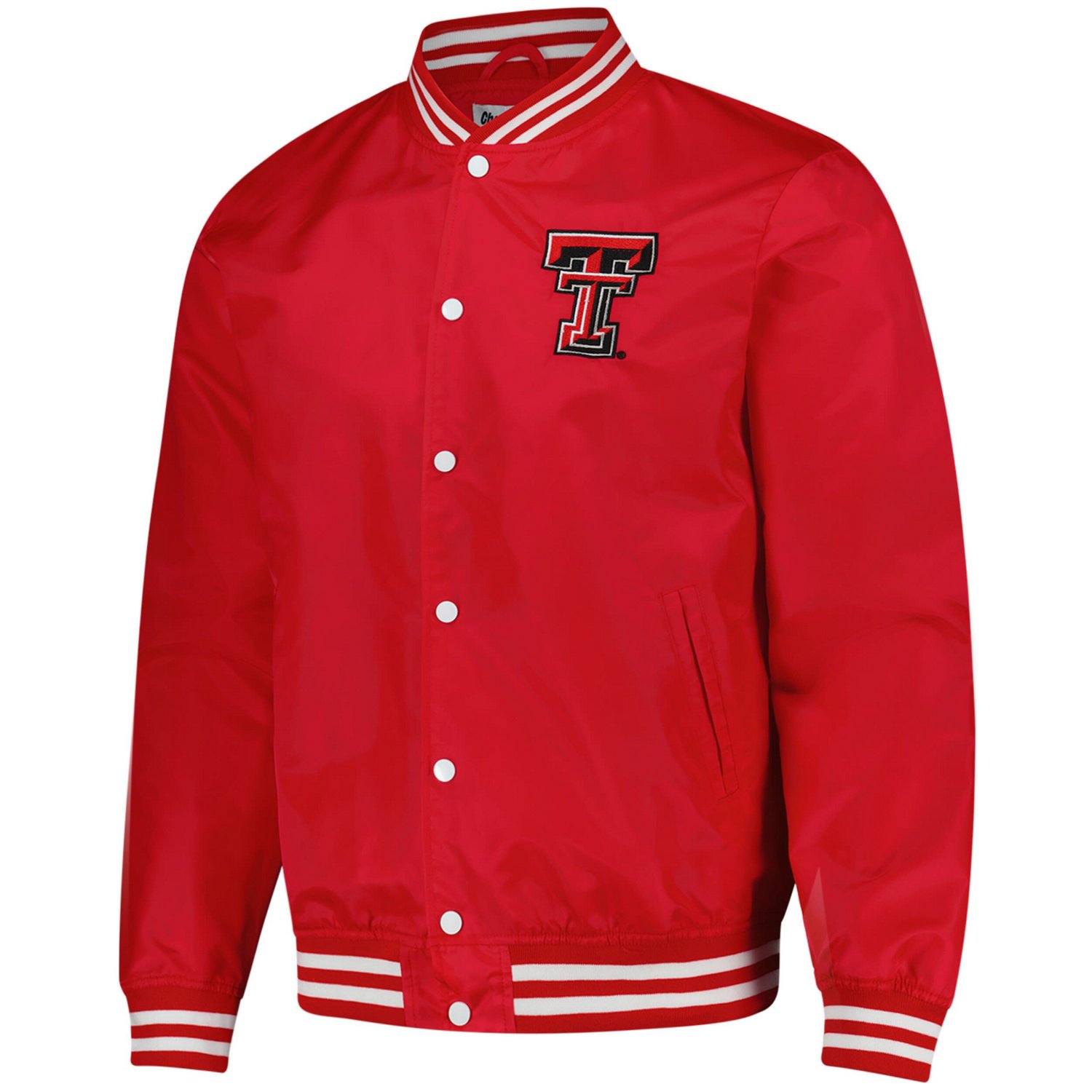 Unisex Charlie Hustle Texas Tech Raiders Full-Snap Varsity Jacket - view number 2