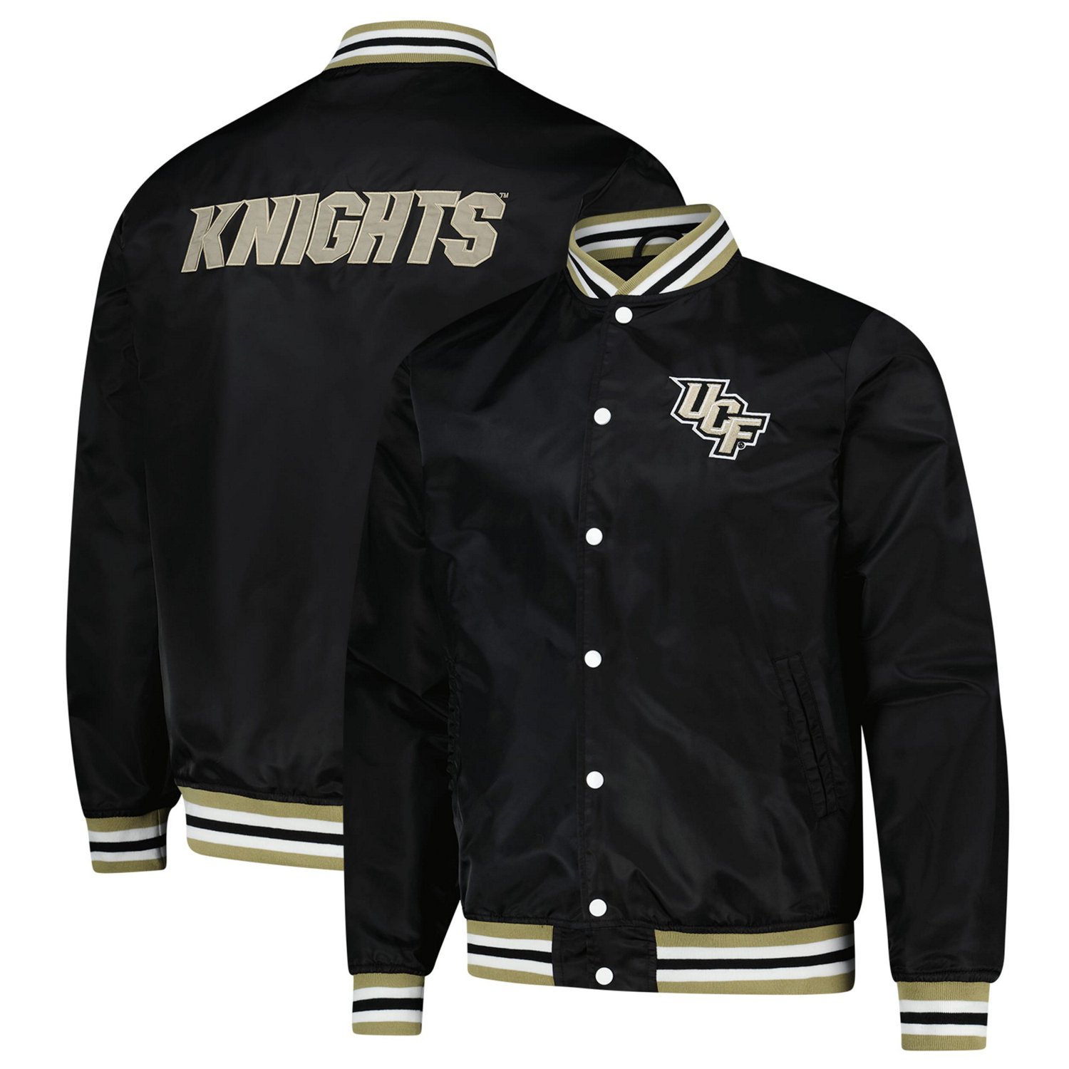 Unisex Charlie Hustle UCF Knights Full-Snap Varsity Jacket