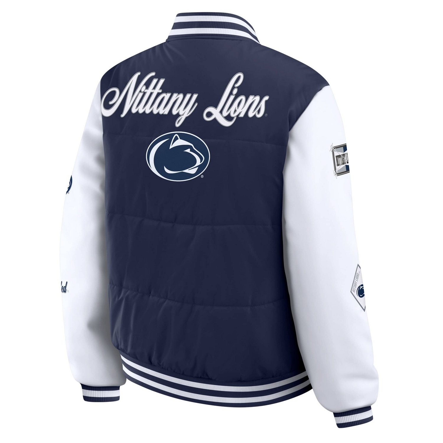 WEAR by Erin Andrews Penn State Nittany Lions Varsity Puffer Jacket - view number 3