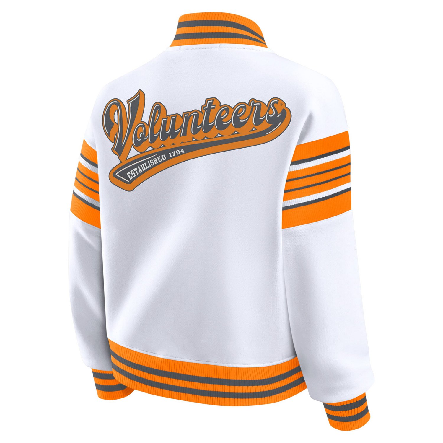 WEAR by Erin Andrews Tennessee Orange Tennessee Volunteers Satin Stitch Full-Snap Fleece Sweatshirt Jacket - view number 3