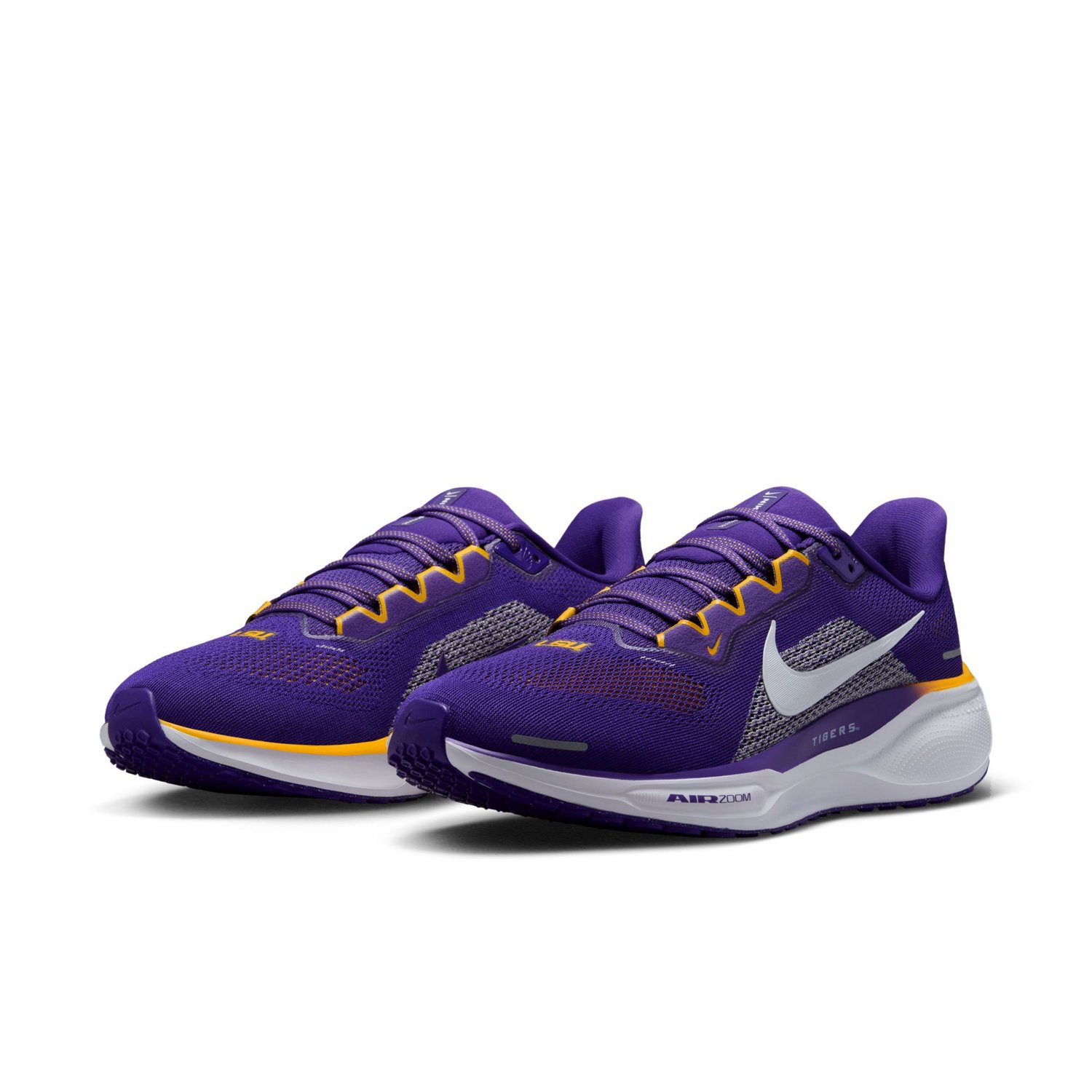 Nike Adults' Lousiana State University Zoom Pegasus 41 Running Shoes - view number 3