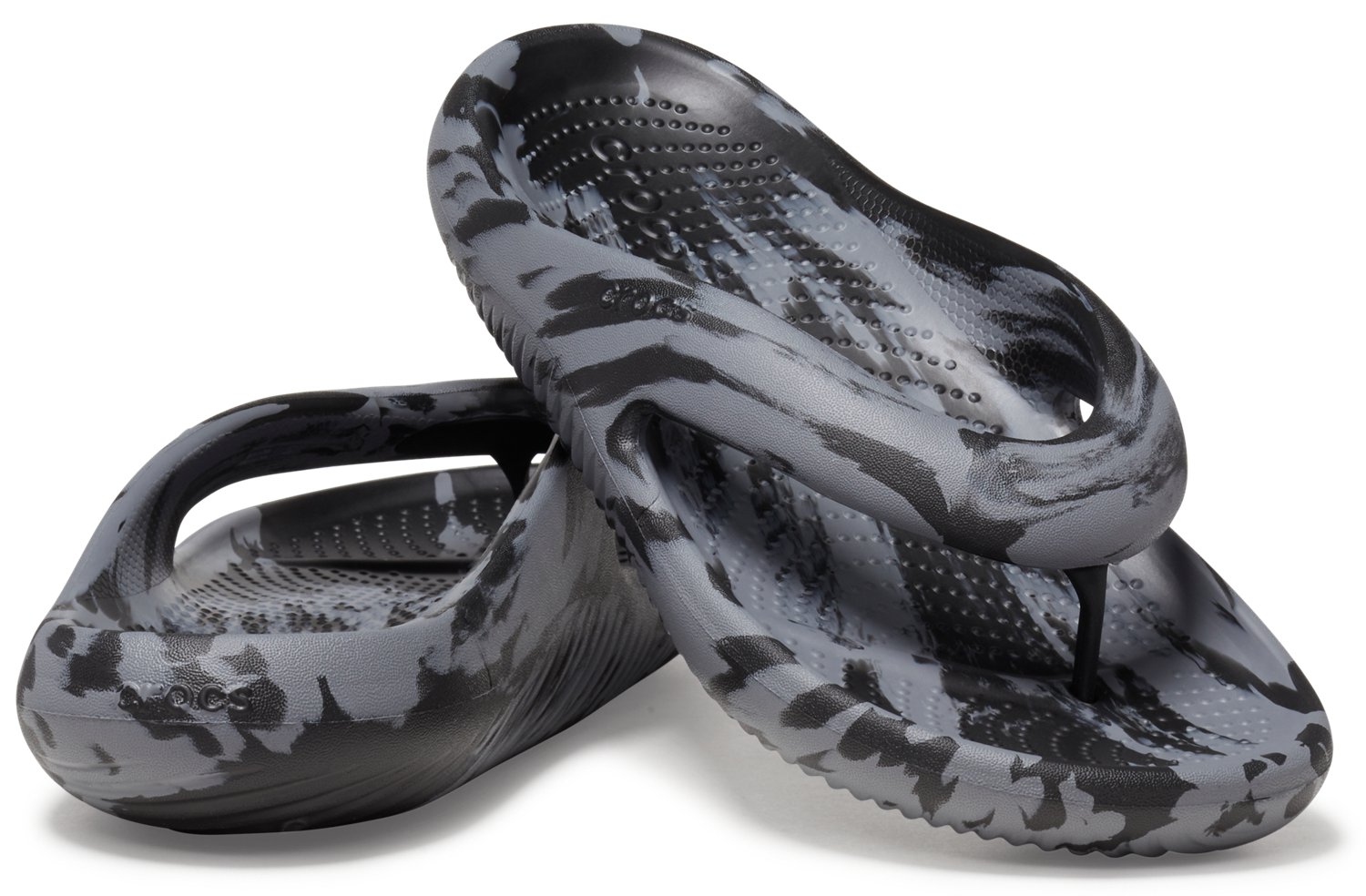 Crocs Men's Mellow Marbled Flip Flops - view number 4