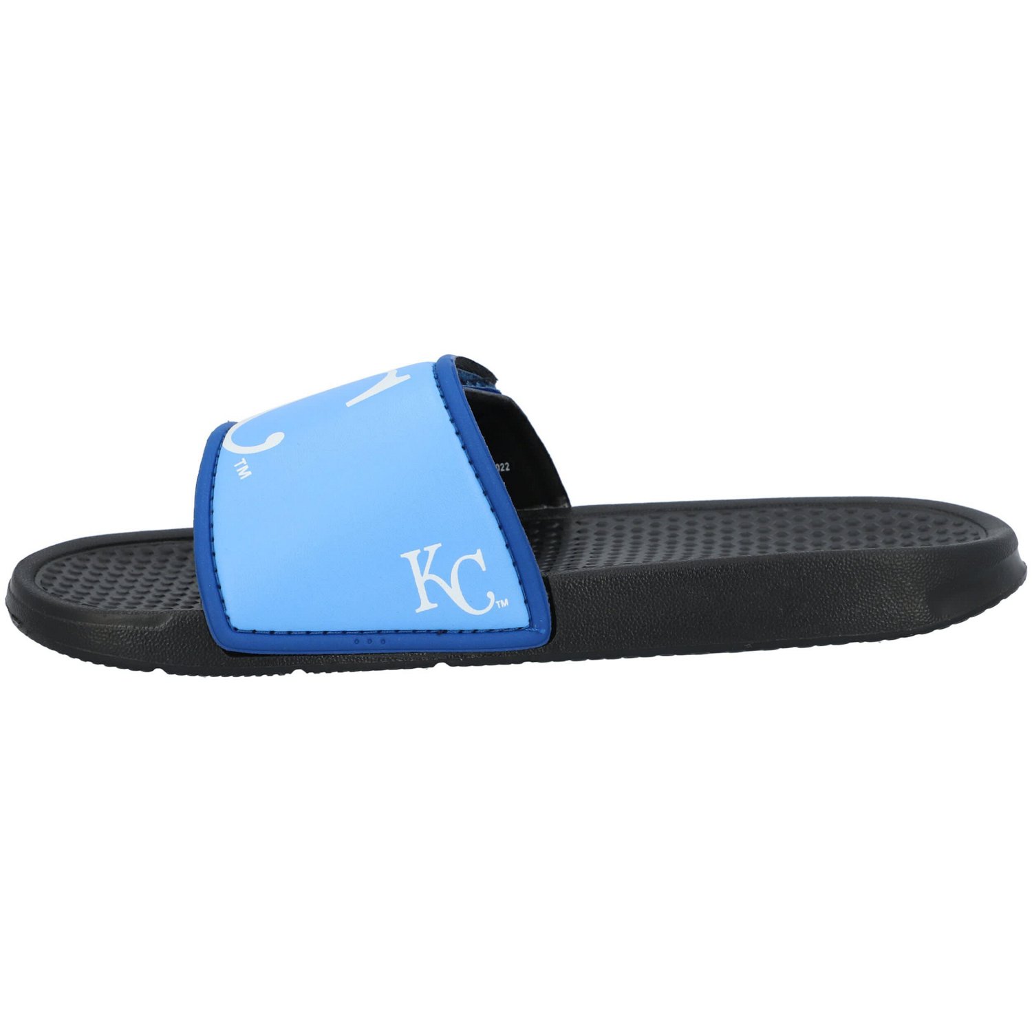 FOCO Kansas City Royals Colorblock Big Logo Legacy Slide Sandals - view number 2