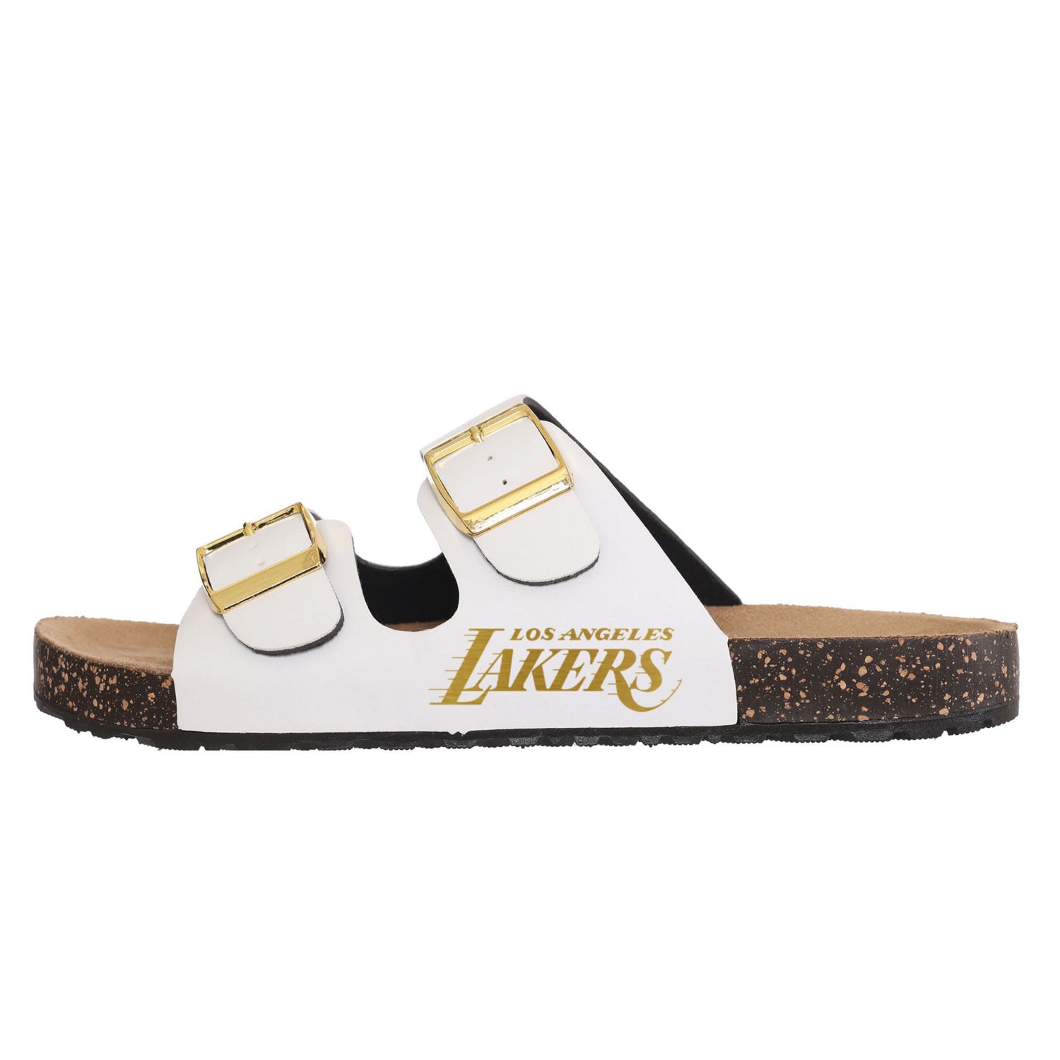FOCO Women's Los Angeles Lakers Double-Buckle Sandals - view number 2