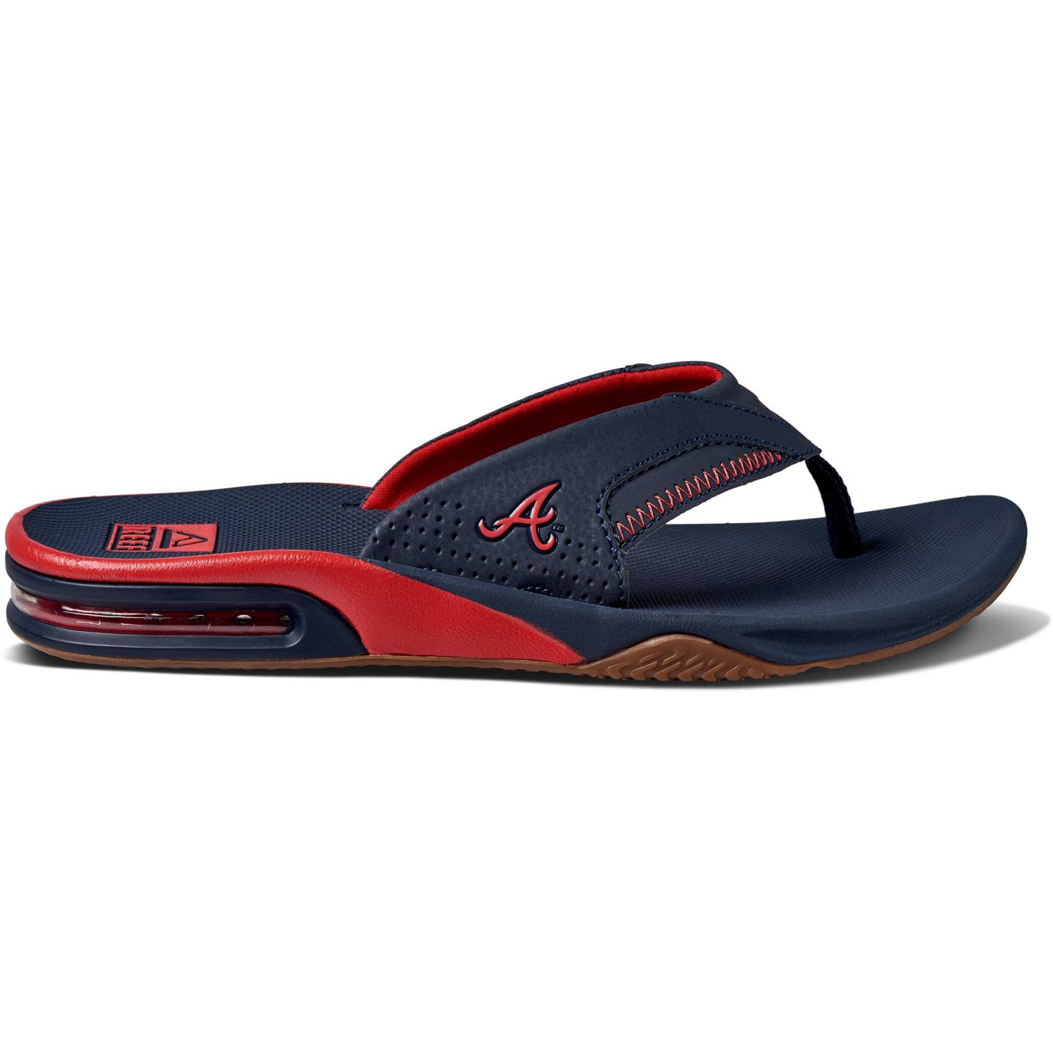 REEF Atlanta Braves Fanning Bottle Opener Sandals - view number 3