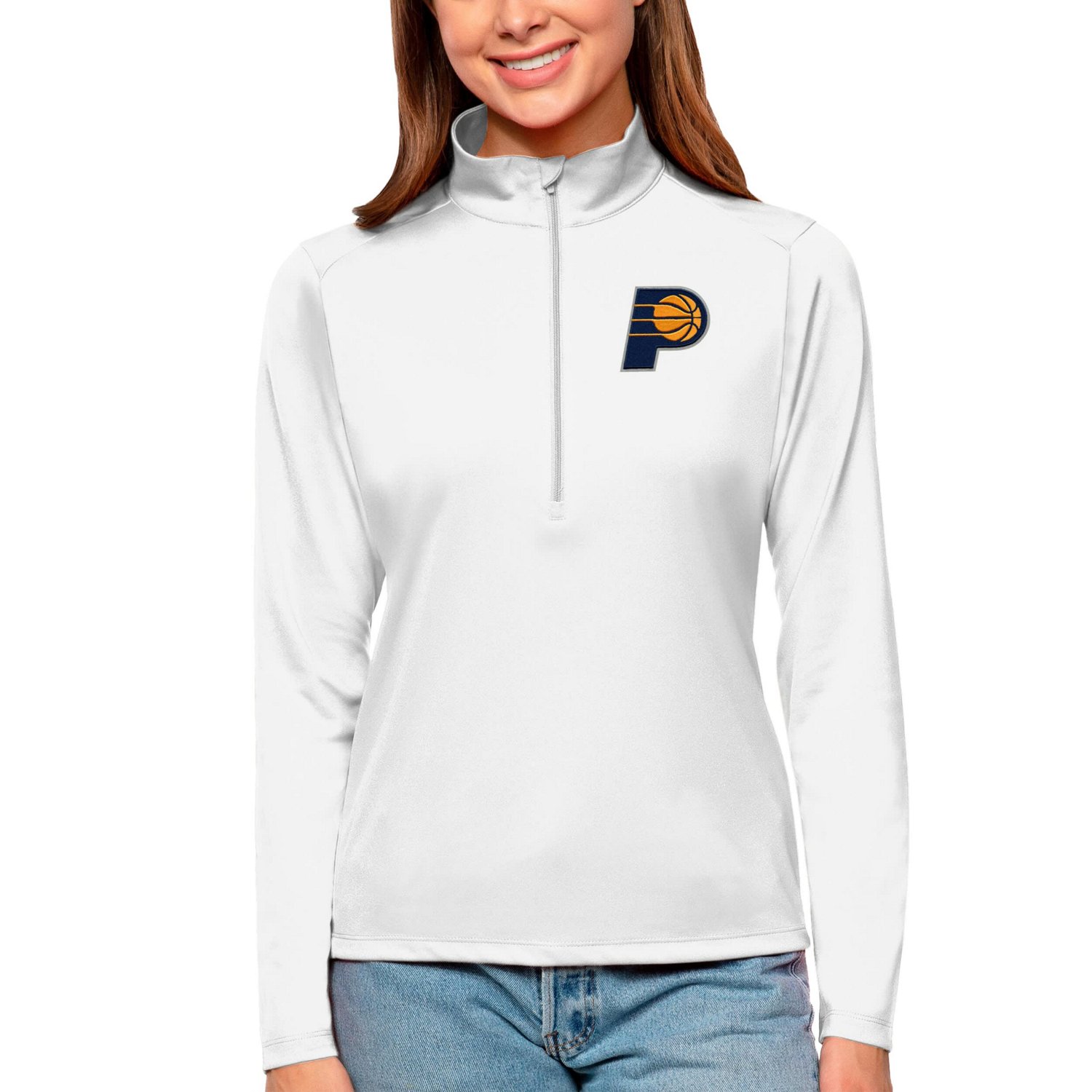 Antigua Indiana Pacers Tribute Half-Zip Top