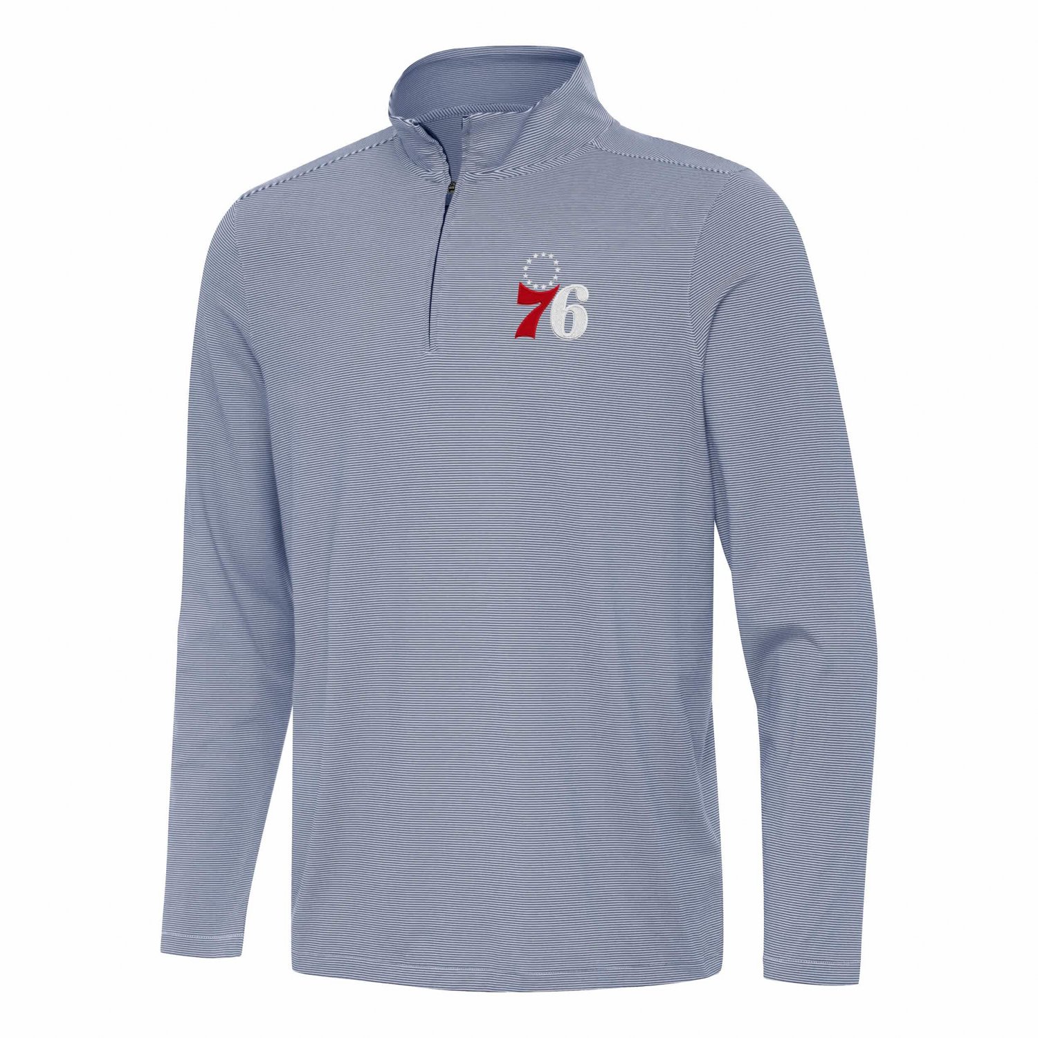 Antigua Philadelphia 76ers Twine Quarter-Zip Top