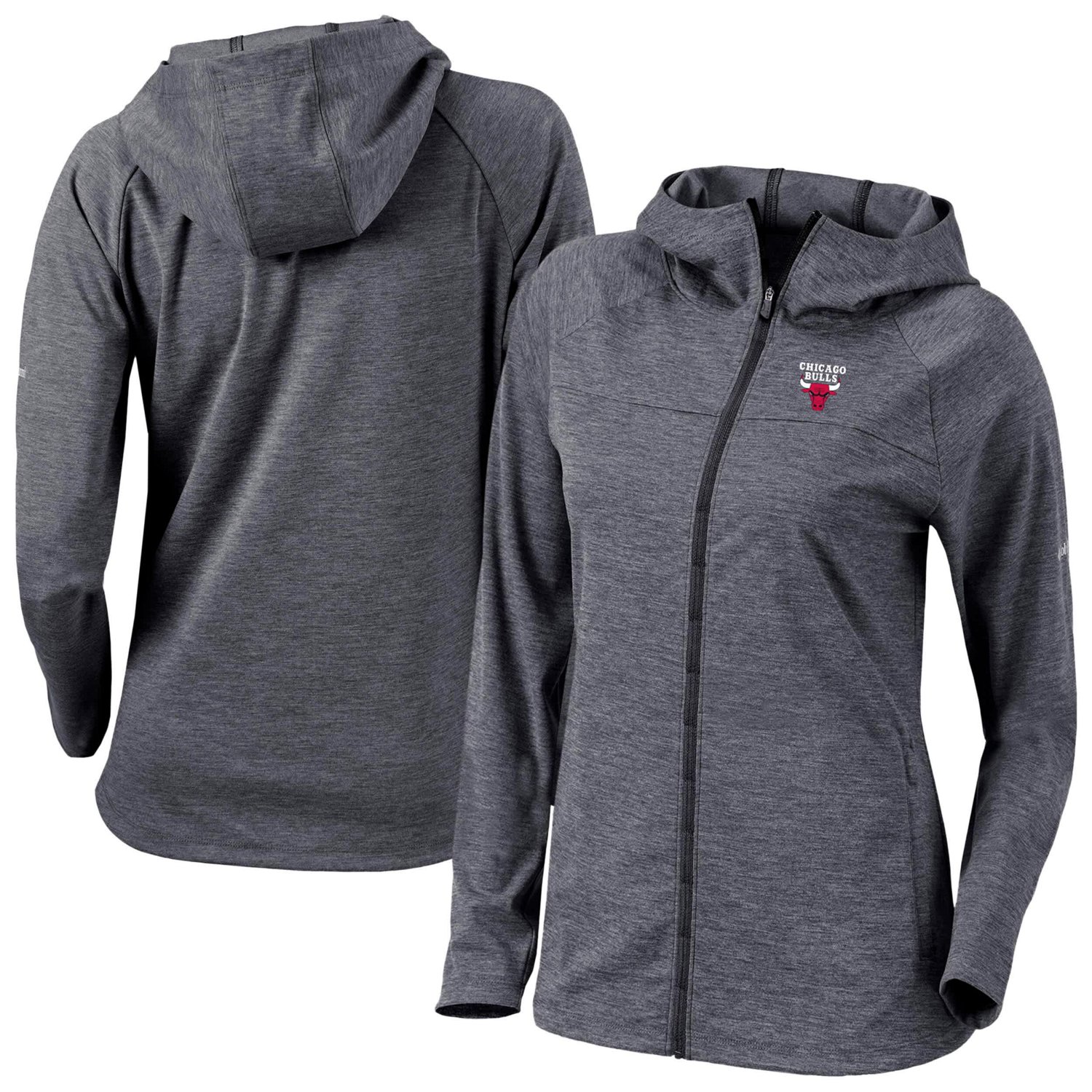 Columbia Chicago Bulls Omni-Wick Half Shot Full-Zip Hooded