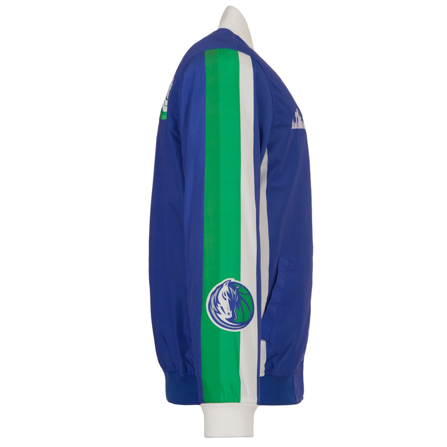 JH Design Dallas Mavericks 2022 23 City Edition Full-Zip Nylon Bomber Jacket - view number 4