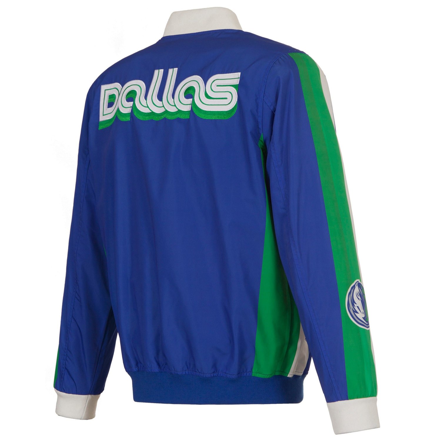 JH Design Dallas Mavericks 2022 23 City Edition Full-Zip Nylon Bomber Jacket - view number 3