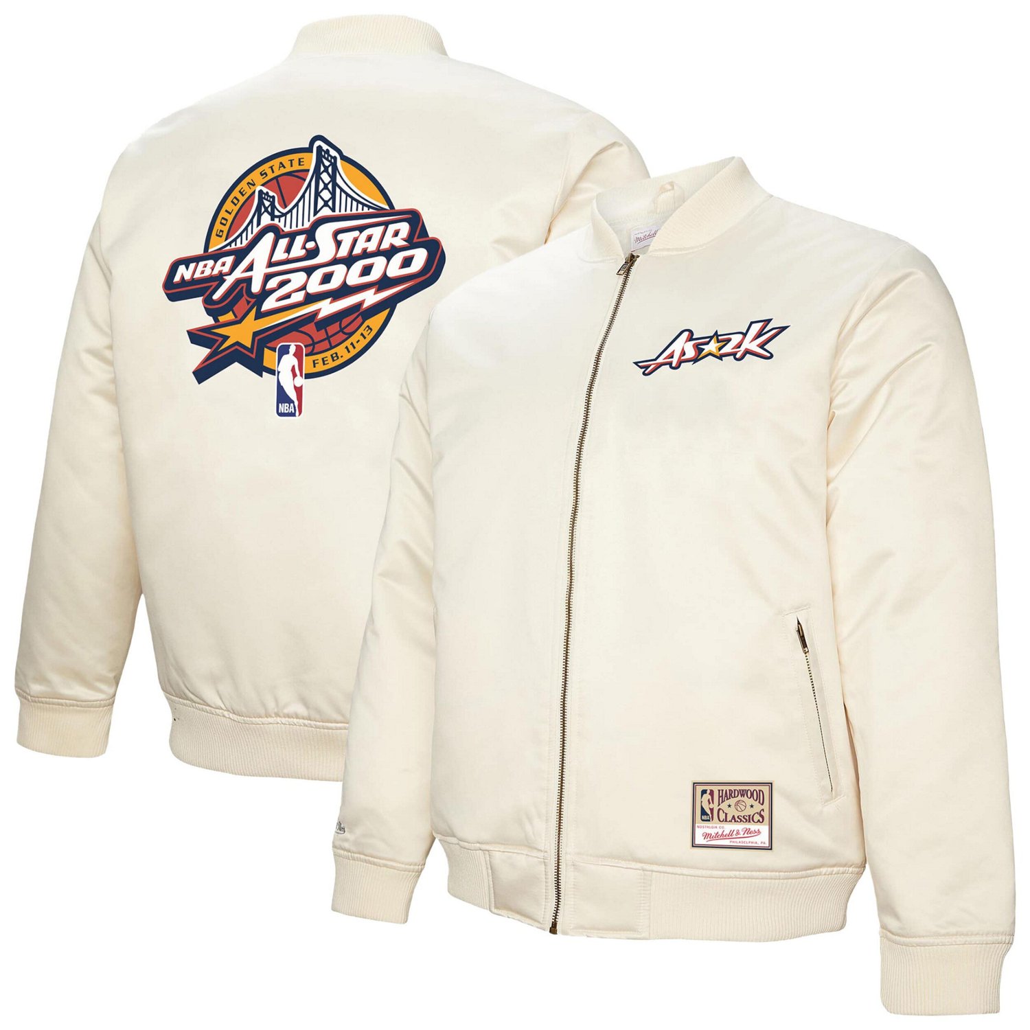 Men's Mitchell  Ness 2000 NBA All-Star Game Full-Zip Satin Jacket
