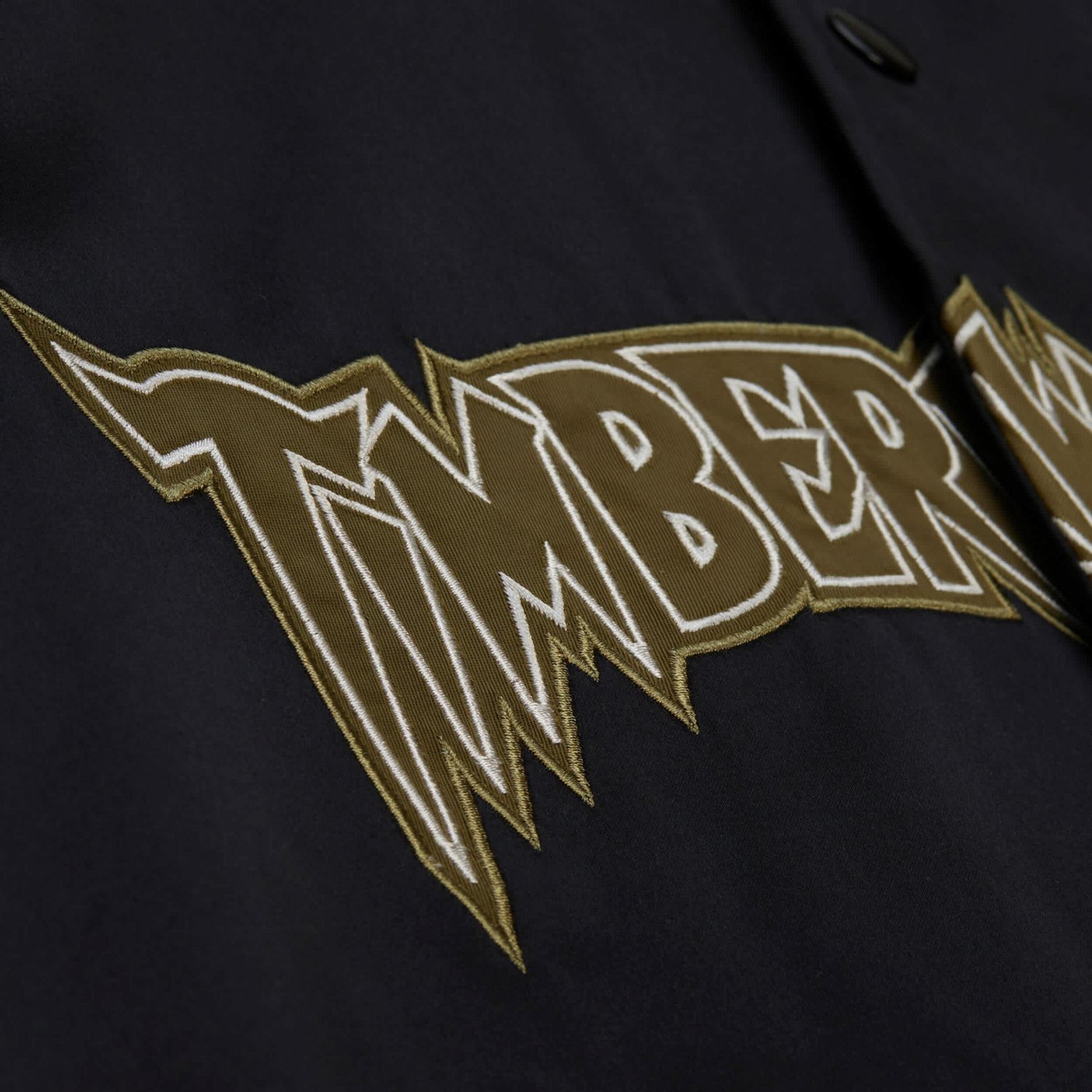 Mitchell  Ness Black Minnesota Timberwolves Clutch Satin Raglan Full-Snap Jacket - view number 4