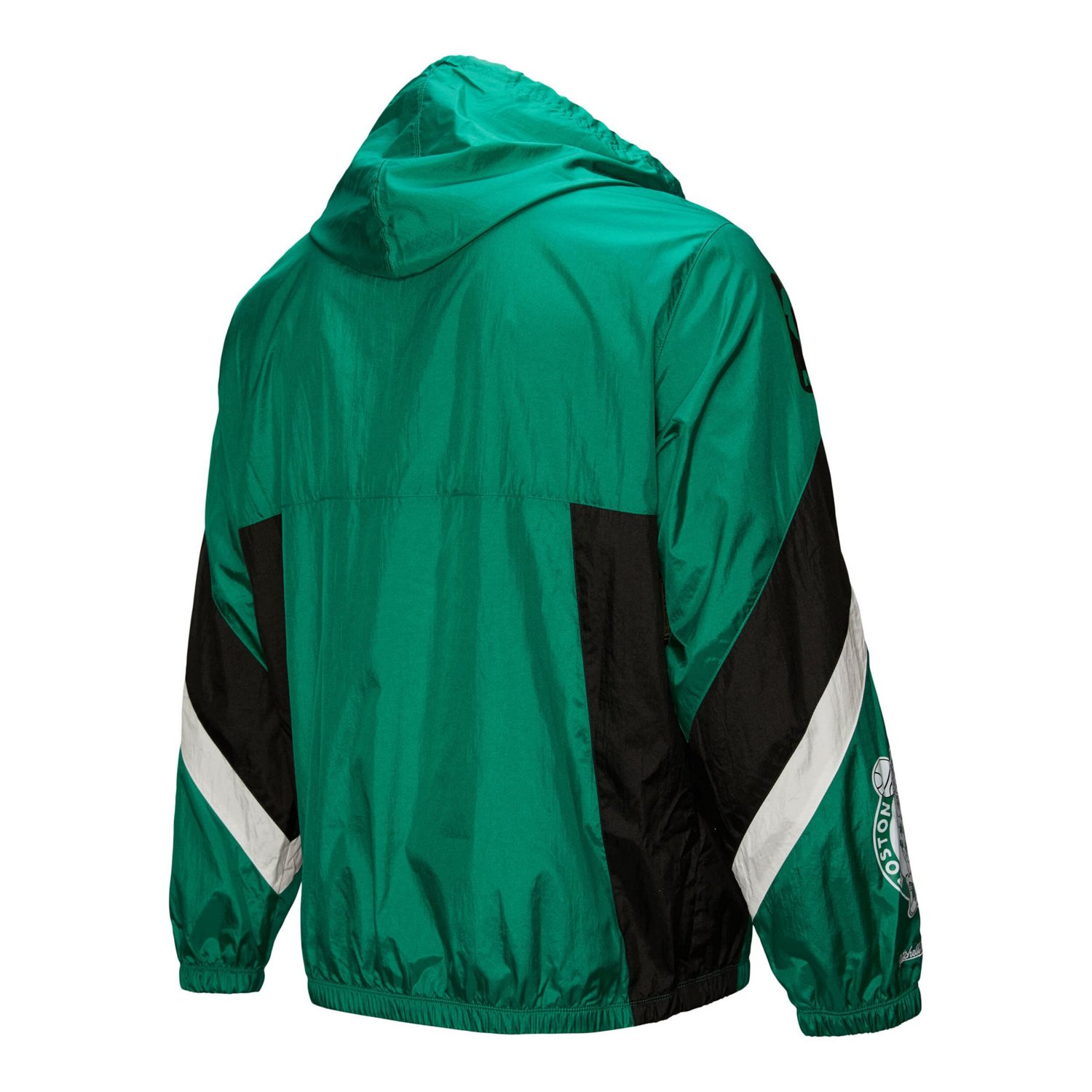 Mitchell  Ness Kelly Boston Celtics Hardwood Classics Team Origins Anorak Quarter-Zip Windbreaker Jacket - view number 3