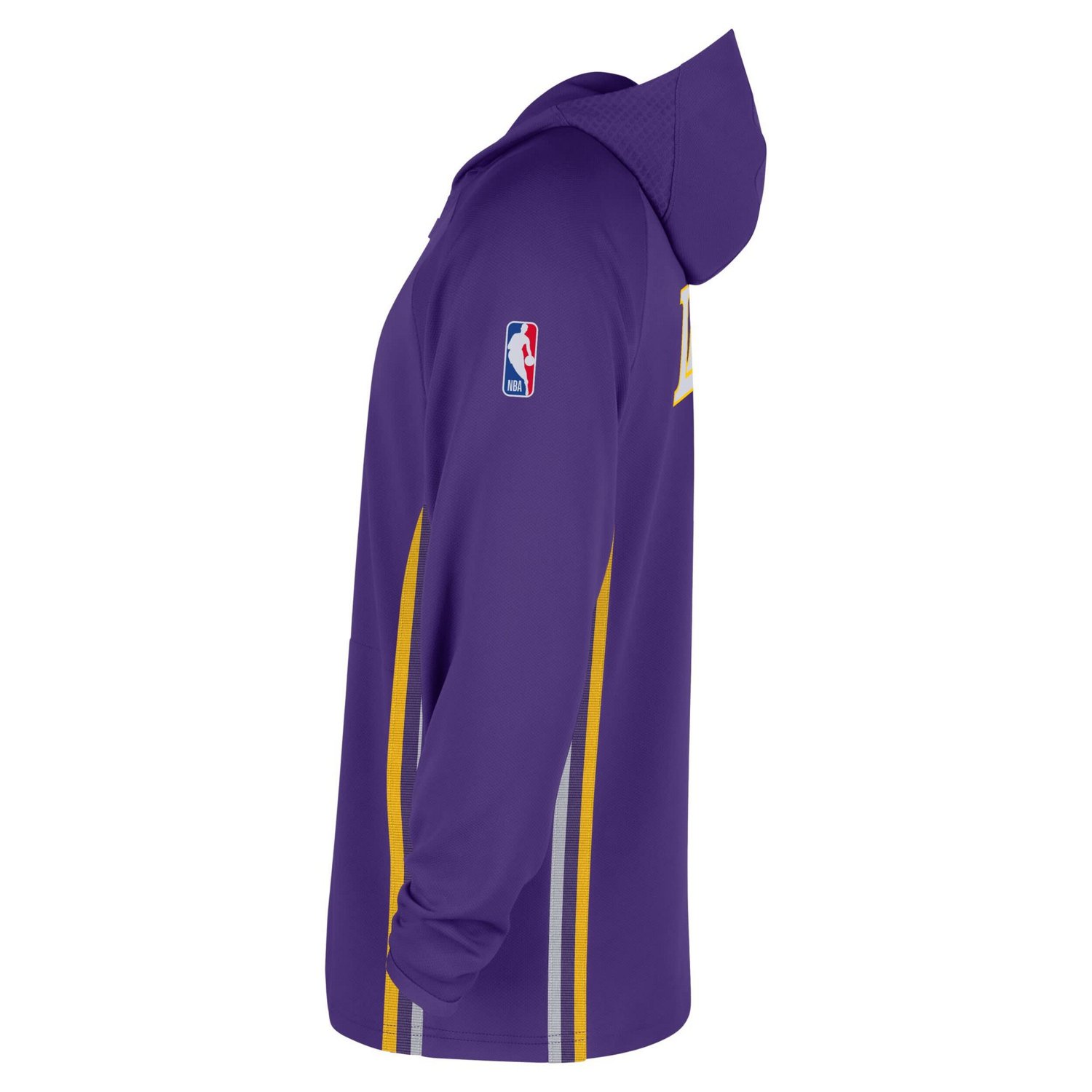 Nike Los Angeles Lakers Authentic On Court Zone Quarter-Zip Dri-FIT Hoodie Jacket - view number 4