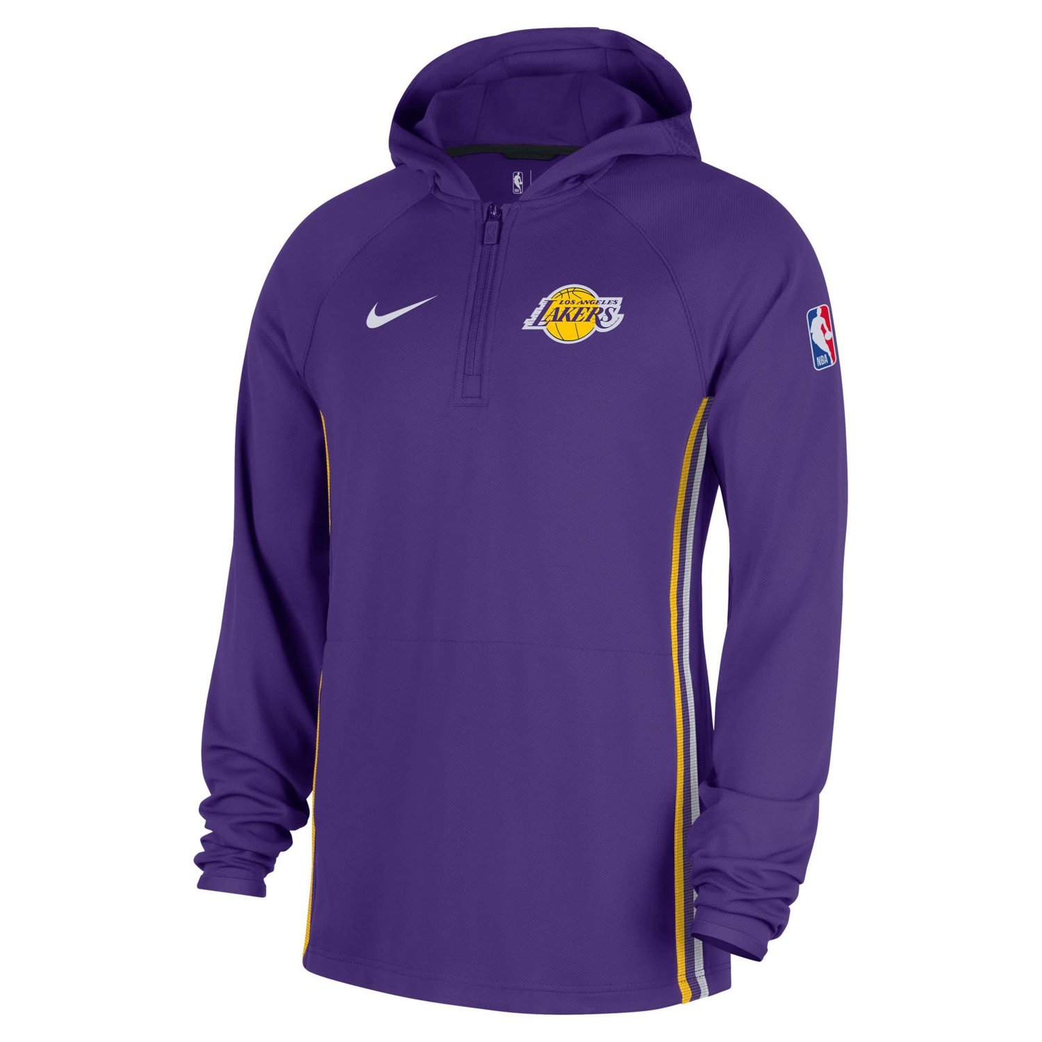 Nike Los Angeles Lakers Authentic On Court Zone Quarter-Zip Dri-FIT Hoodie Jacket - view number 2